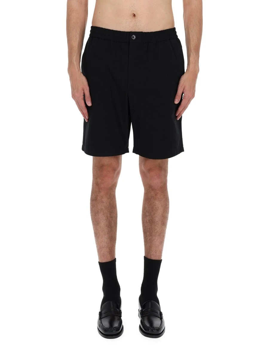 SHORTS ELASTICIZZATI CON LOGO.webp