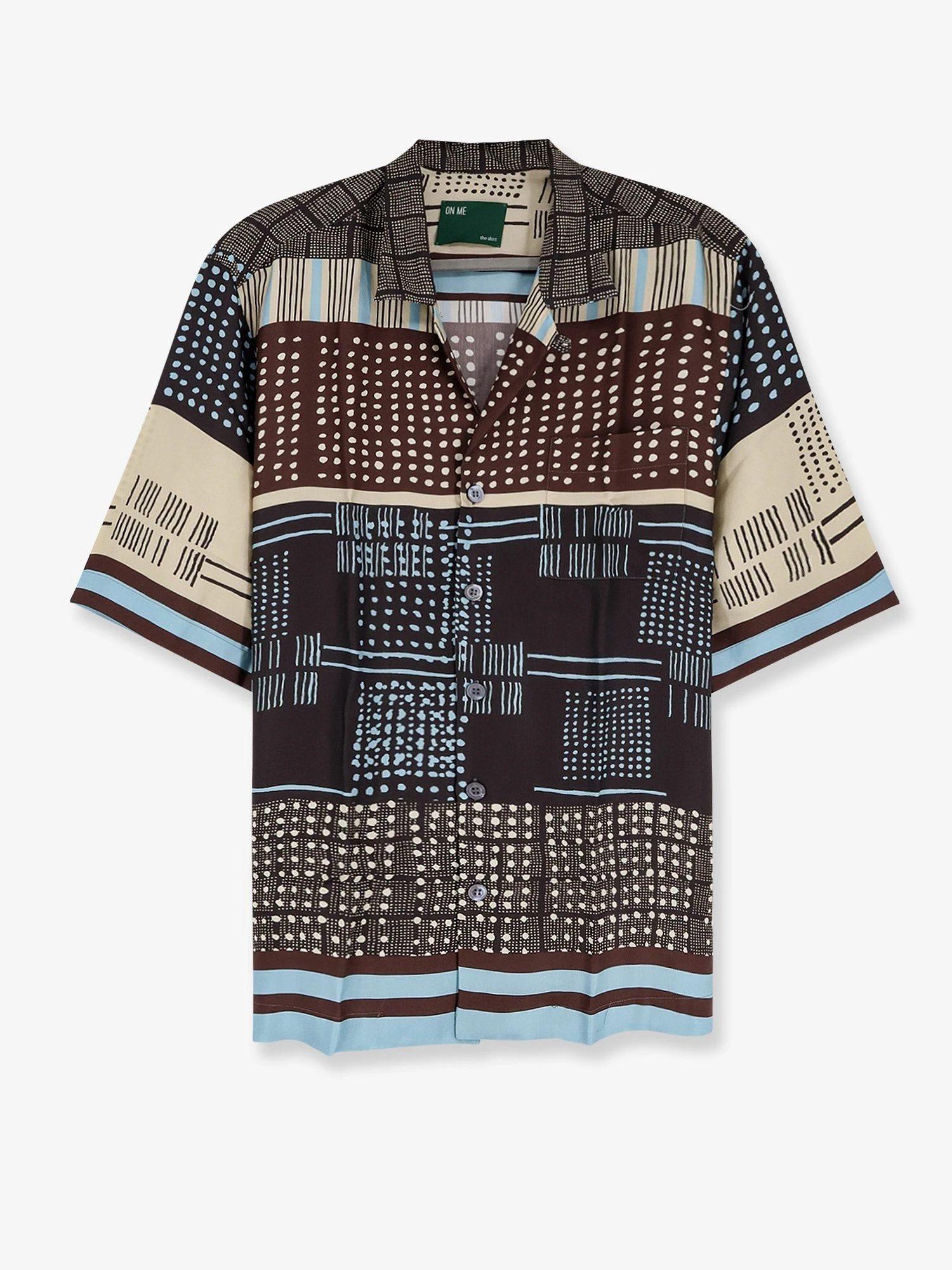 Viscose shirt with geometric pattern.webp