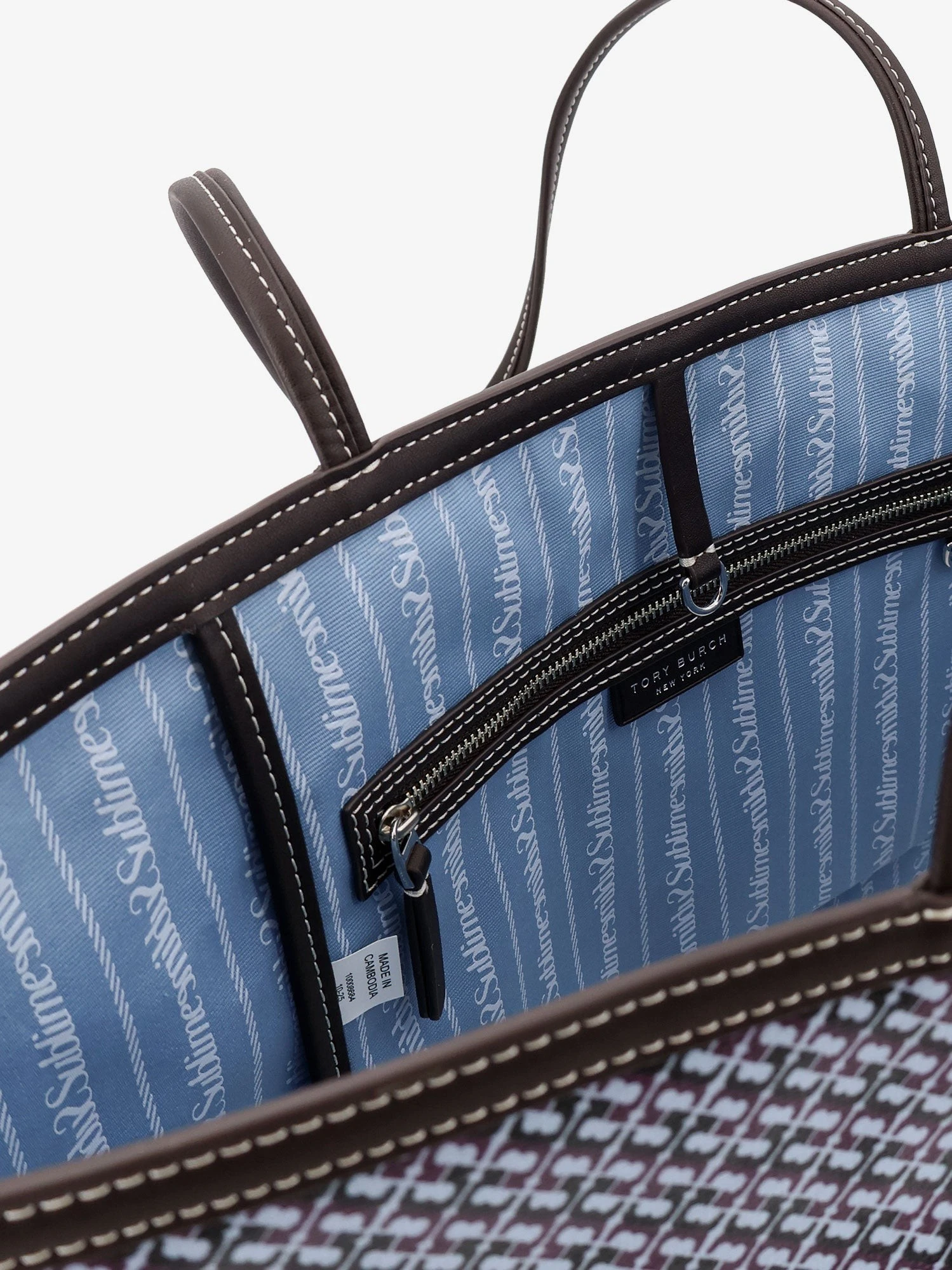 The Racer Tote shoulder bag in coated canvas with all-over logo.webp