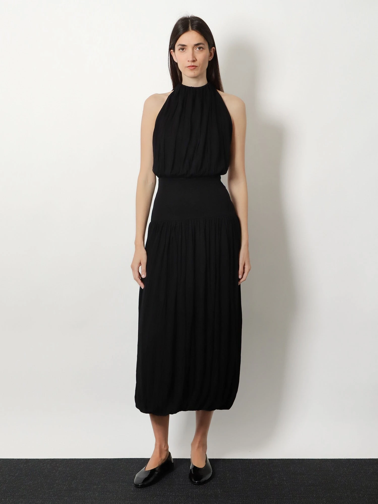 Soft Gathered viscose dress.webp