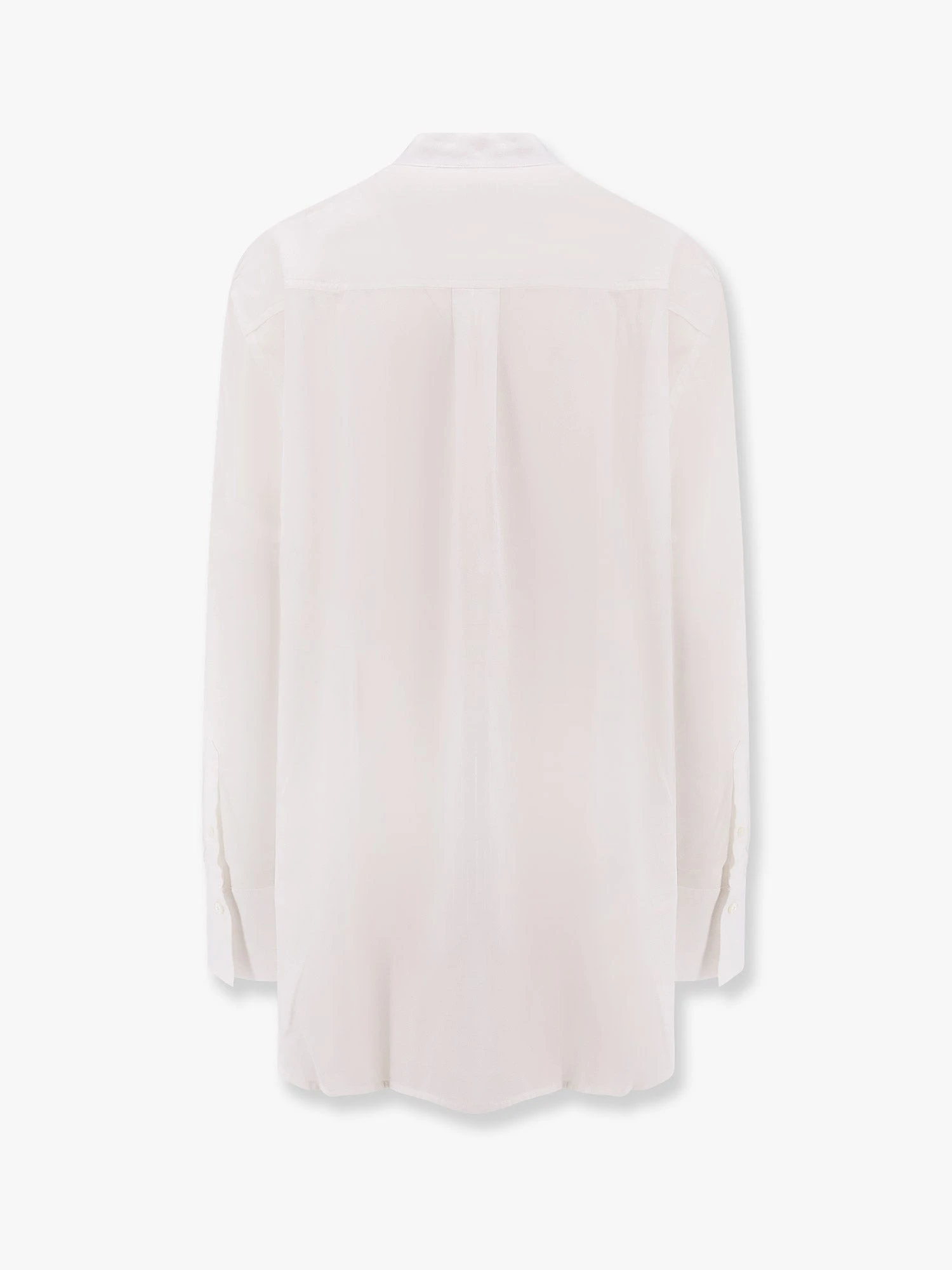 Stand collar organic cotton shirt.webp