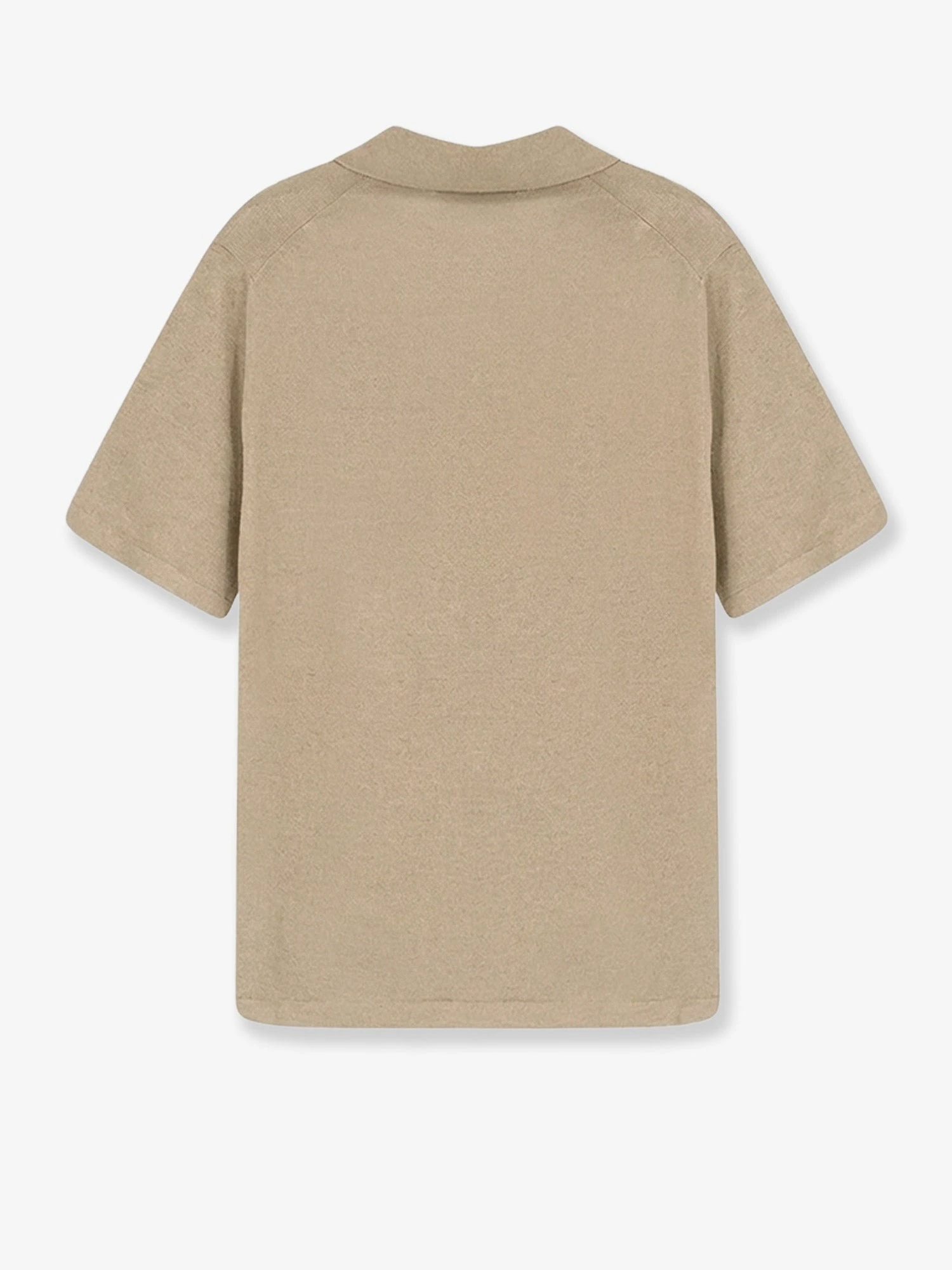 Linen and cotton blend polo shirt.webp