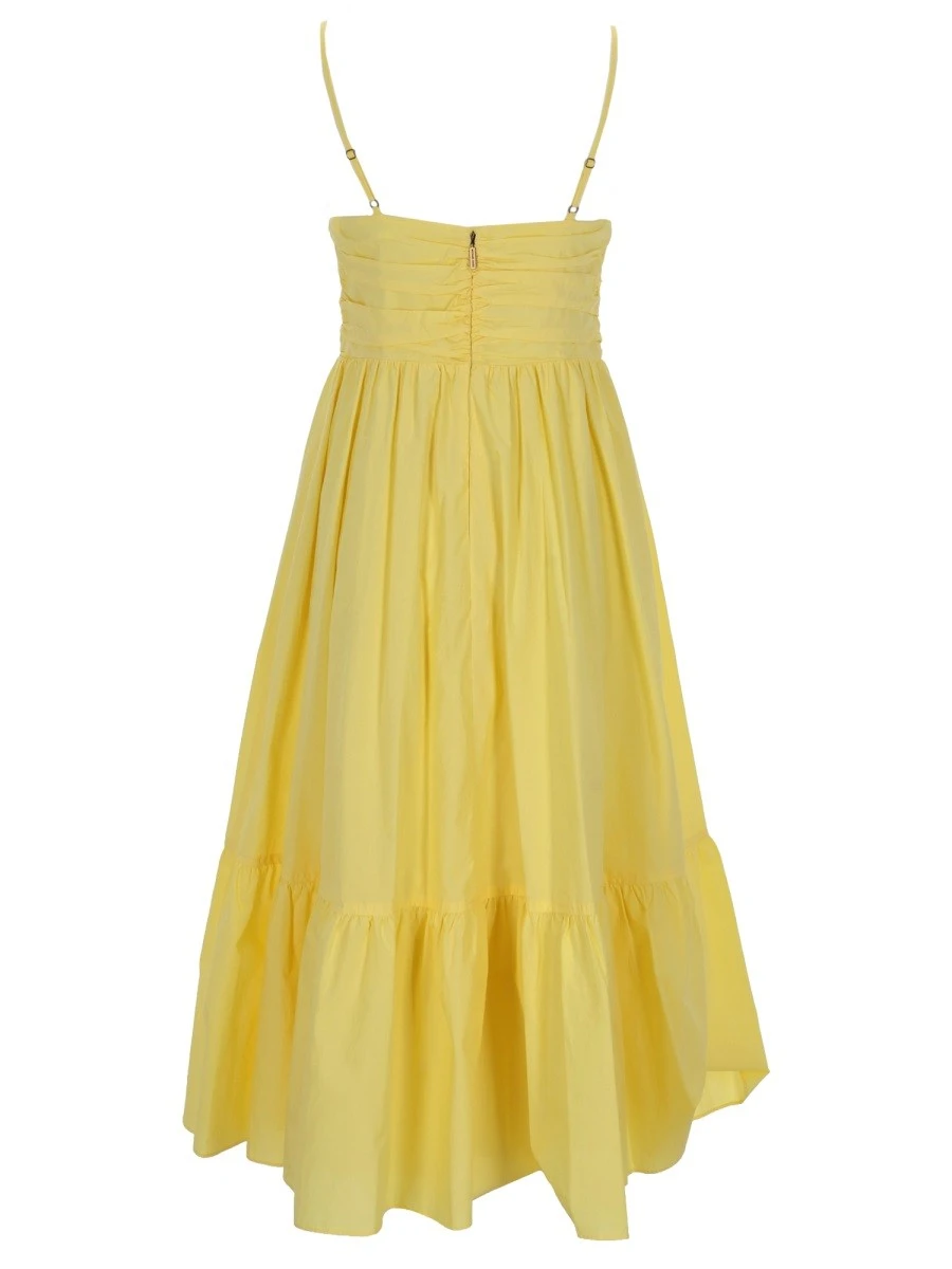 V-NECK MIDI DRESS