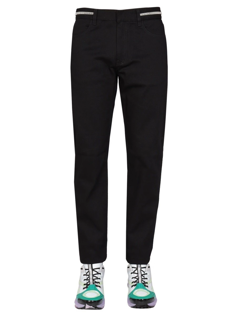 SLIM FIT JEANS WITH METALLIC DETAILS.webp