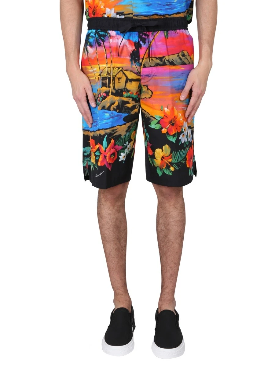 BERMUDA SHORTS WITH SUNSET PRINT.webp