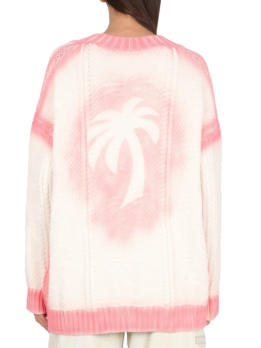 PATENT LEATHER EFFECT PALM CARDIGAN.webp