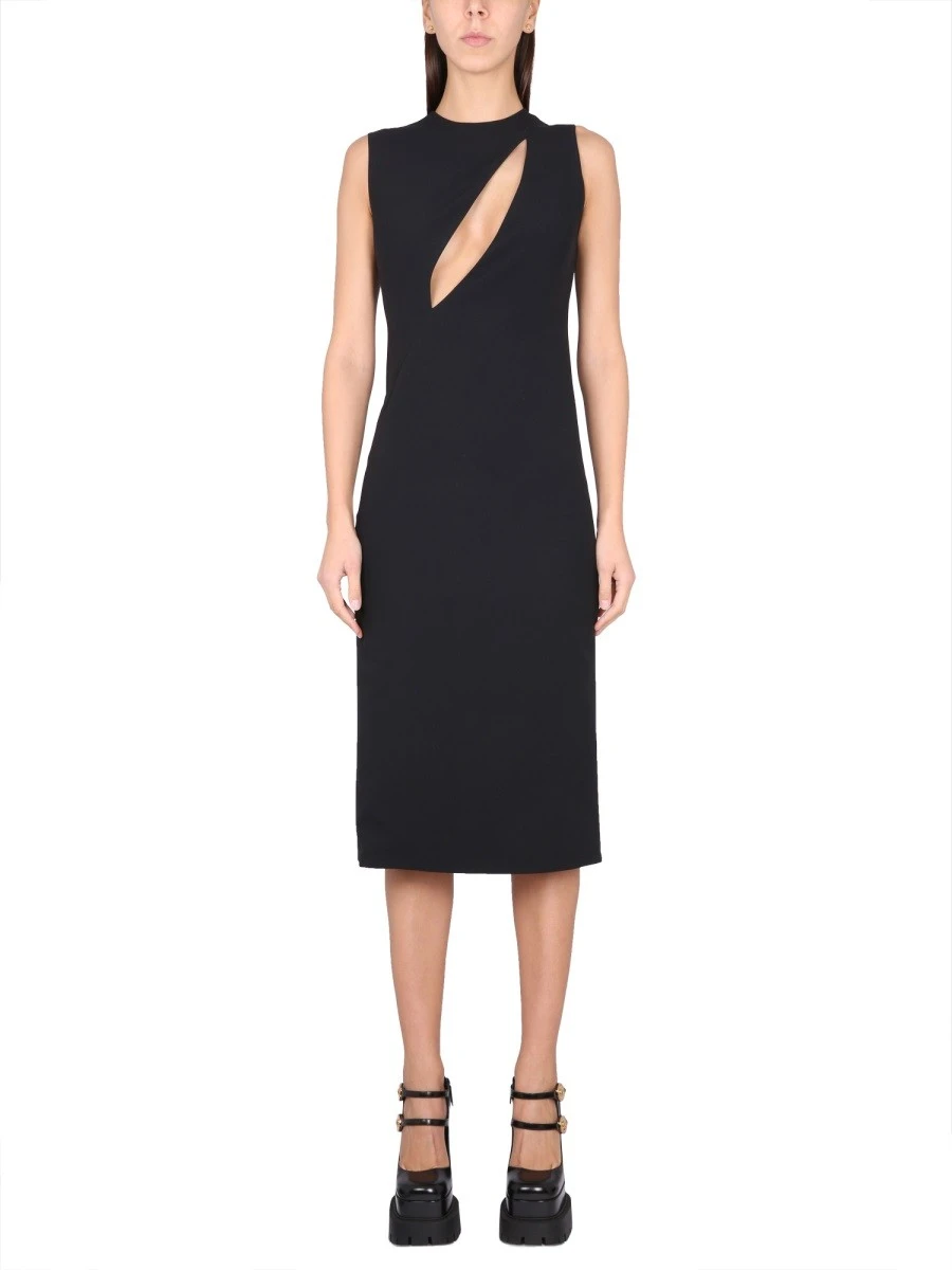 SLEEVELESS MIDI DRESS WITH CUTOUTS.webp