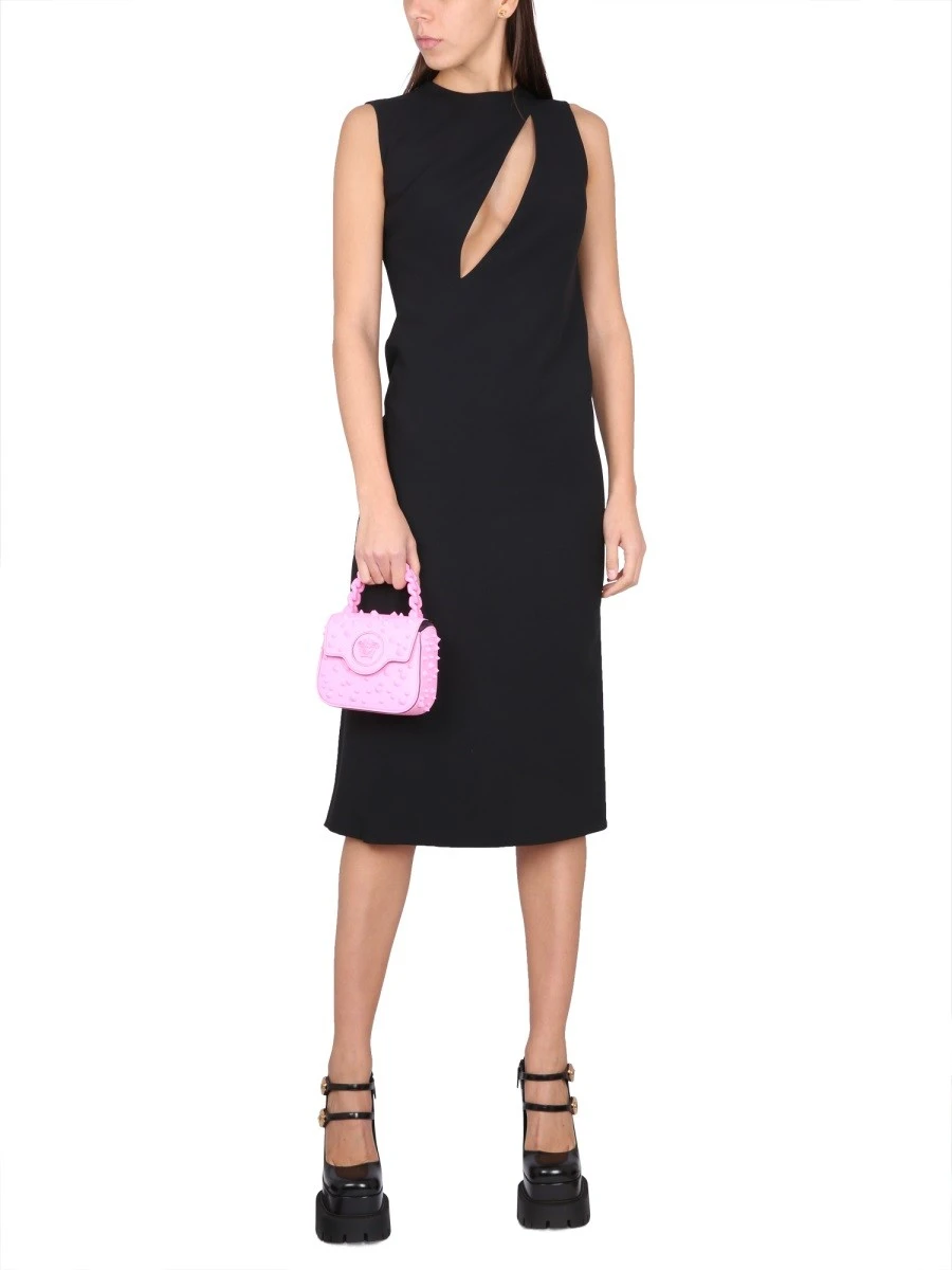 SLEEVELESS MIDI DRESS WITH CUTOUTS.webp