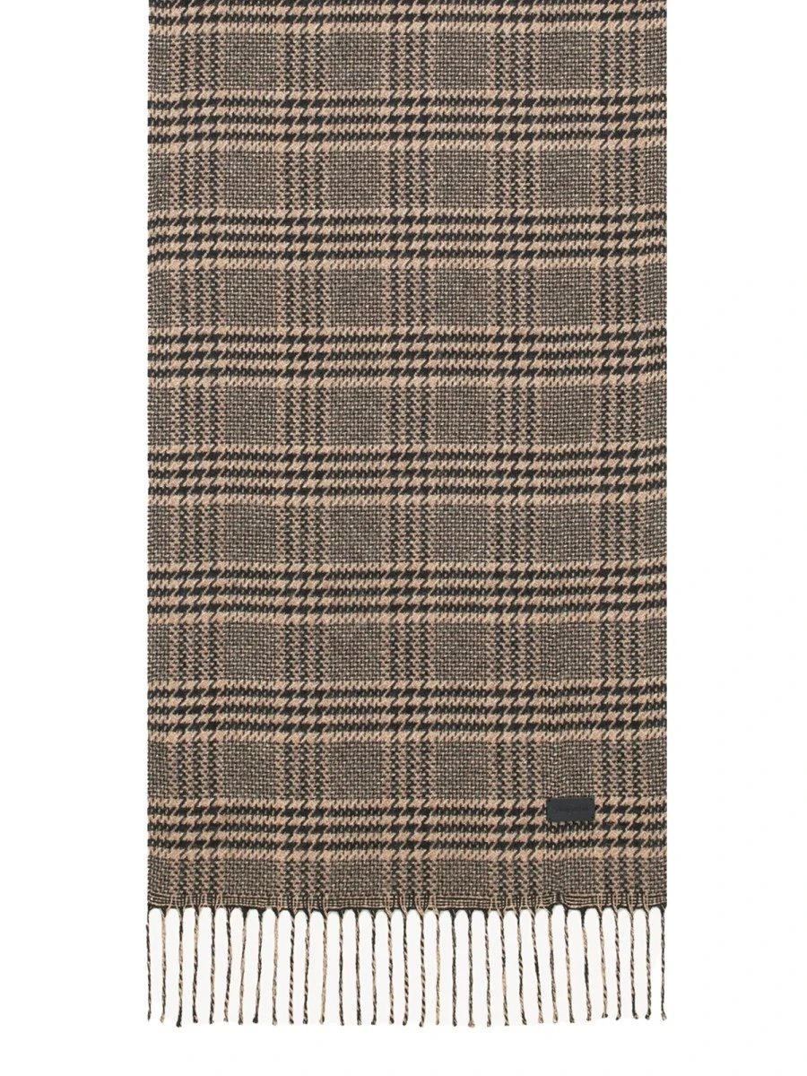PRINCE OF WALES PATTERN SILK SCARF.webp