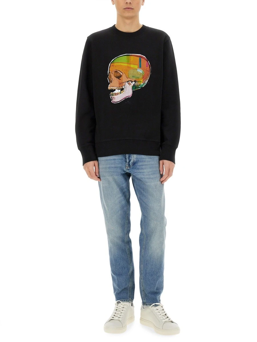 "SKULL SKETCH" PRINT SWEATSHIRT.webp