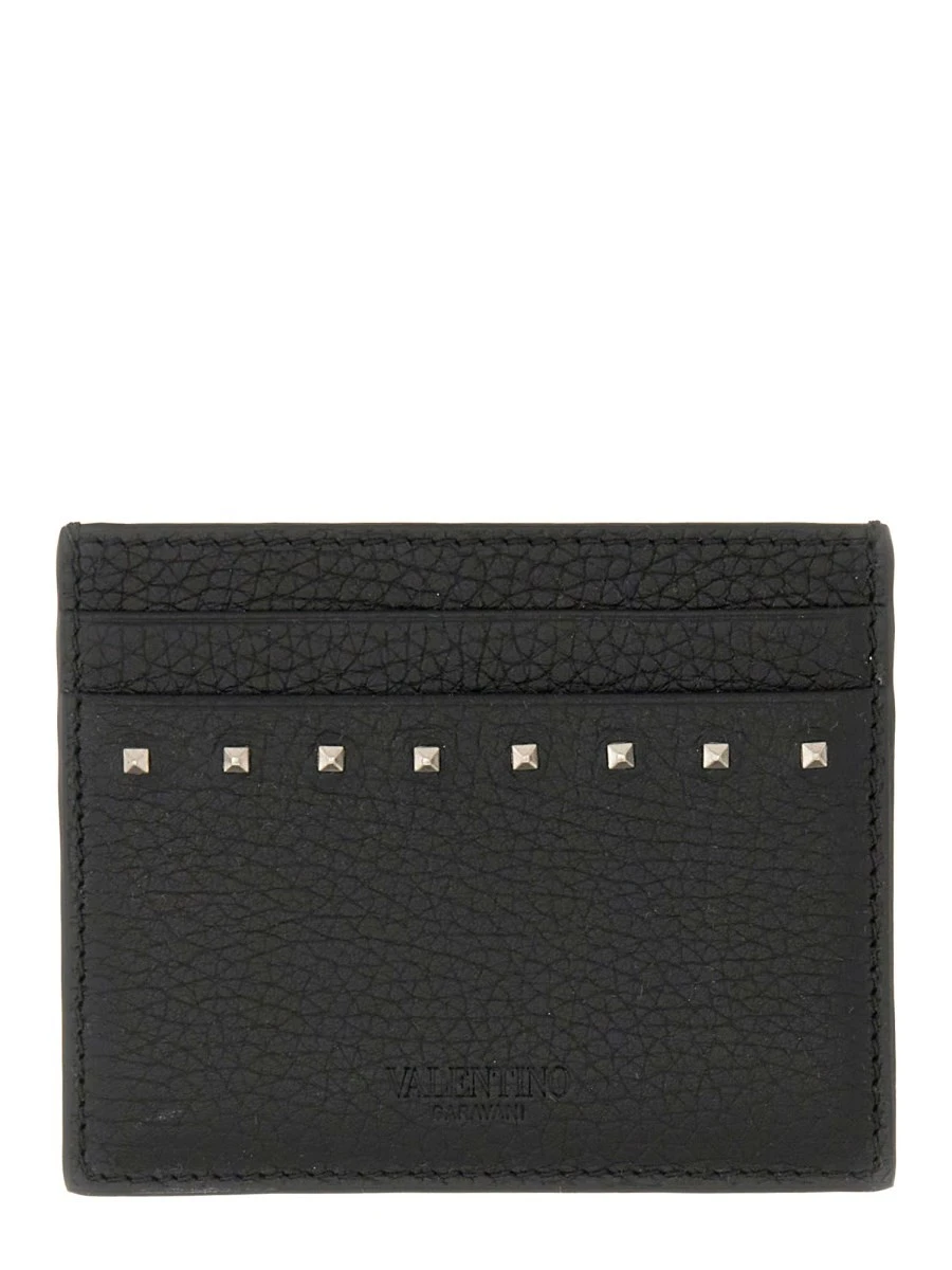 GARNET CALFSKIN "ROCKSTUD" CARD HOLDER.webp