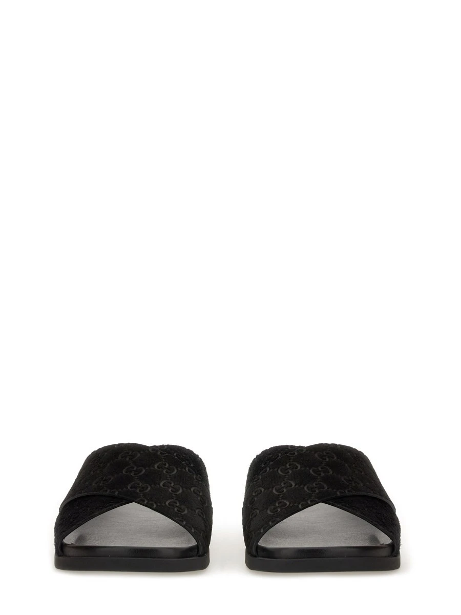 SANDAL SLIDER WITH GG PATTERN.webp