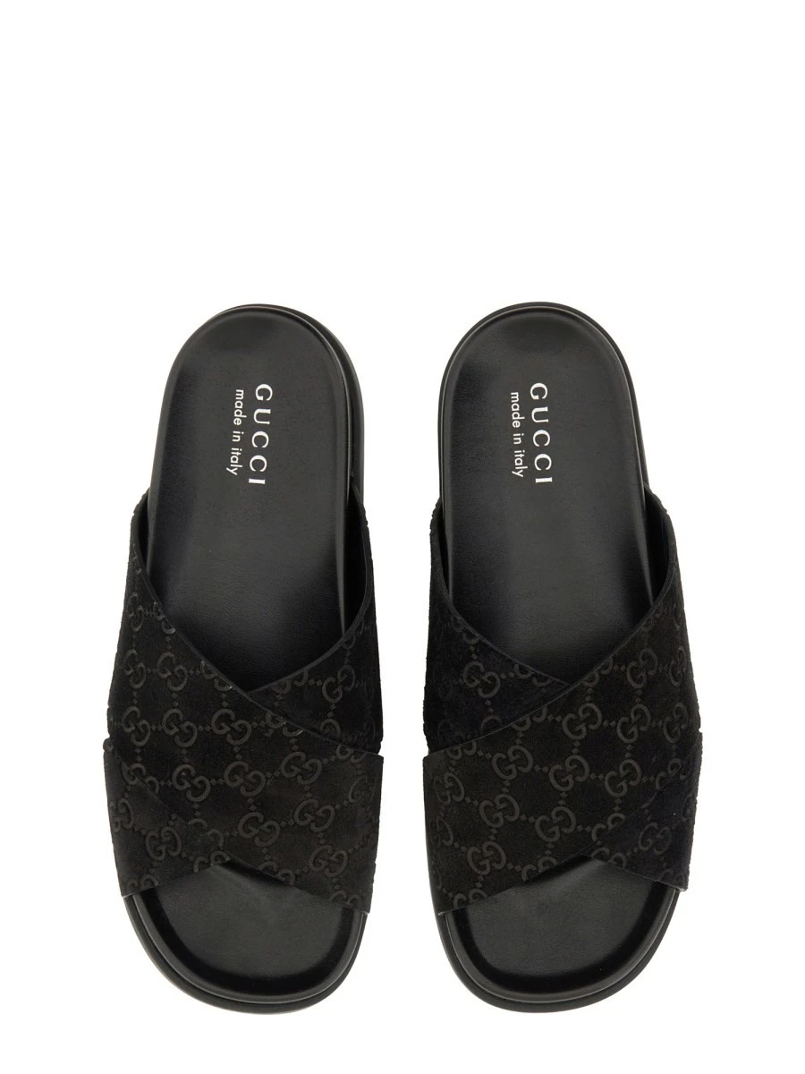 SANDAL SLIDER WITH GG PATTERN.webp