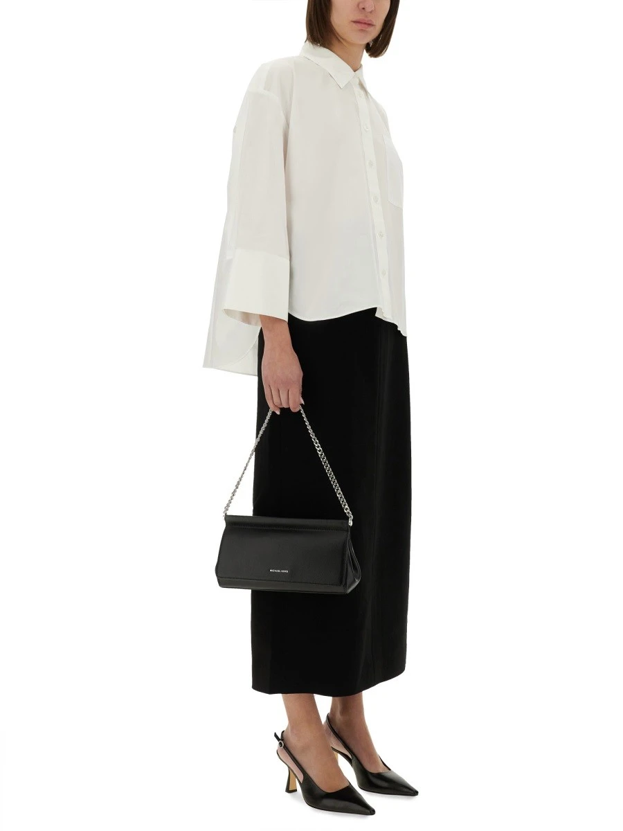 TEXTURED CREPE MAXI SKIRT