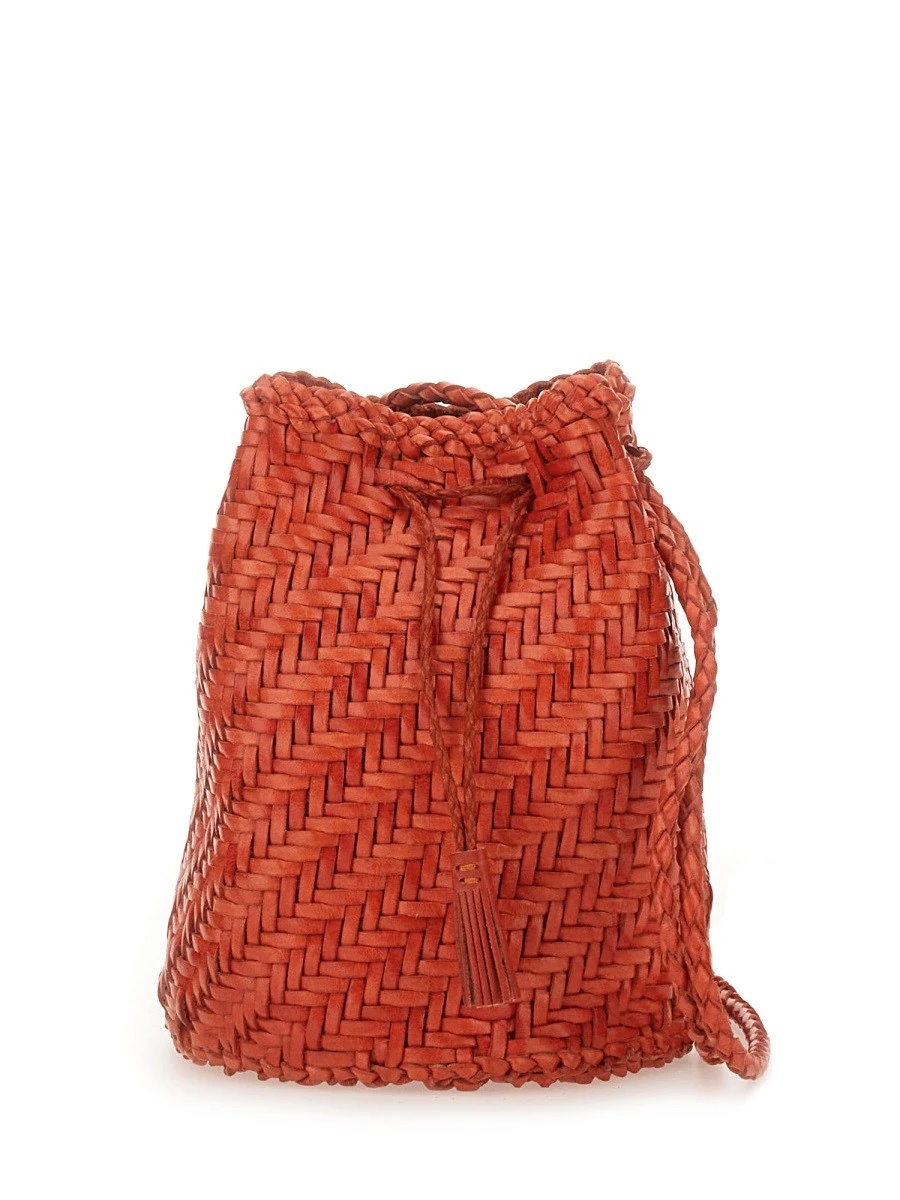 BORSA "POMPOM DOUBLE JUMP TAN".webp