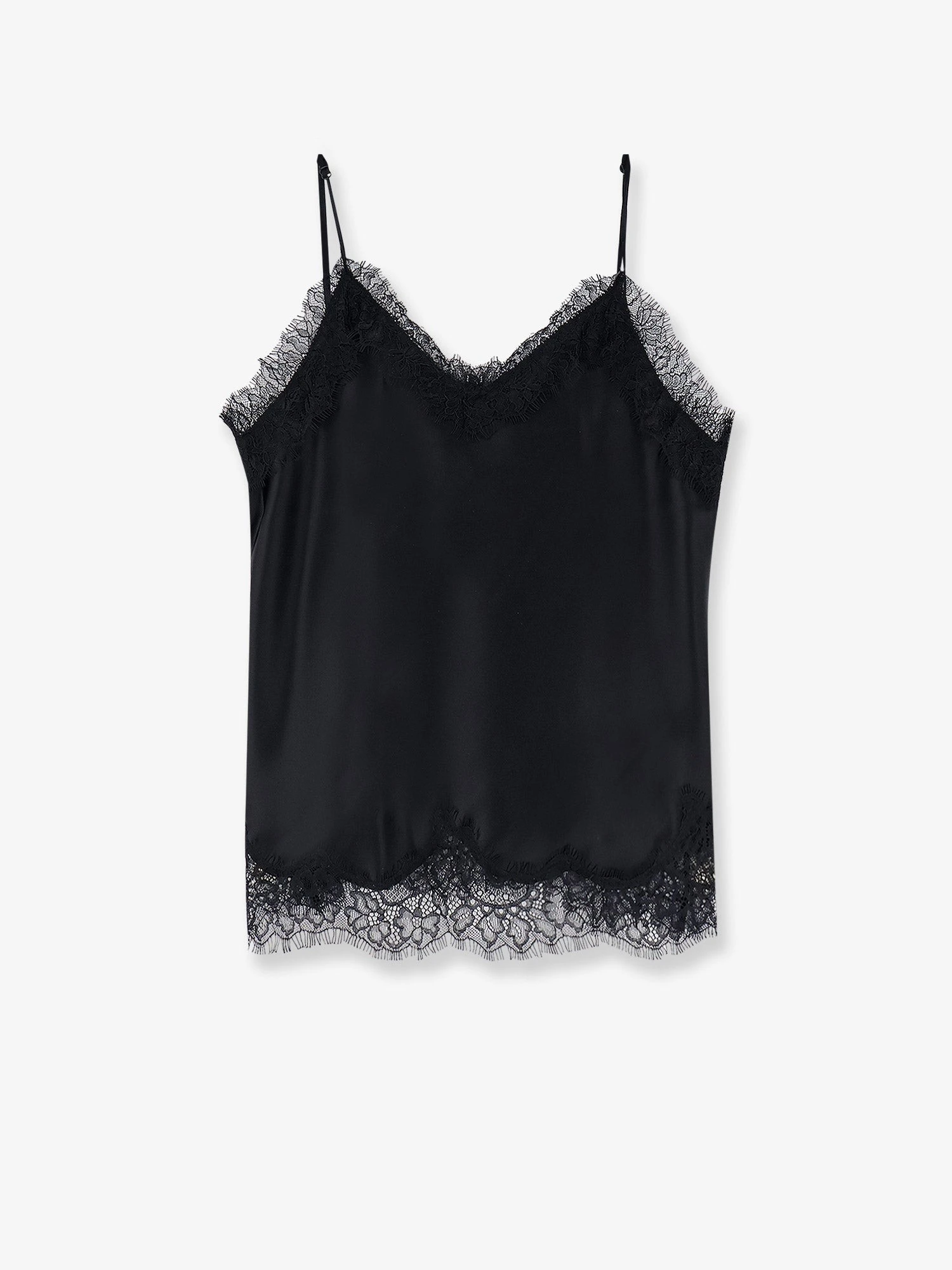 Satin top with lace profiles.webp