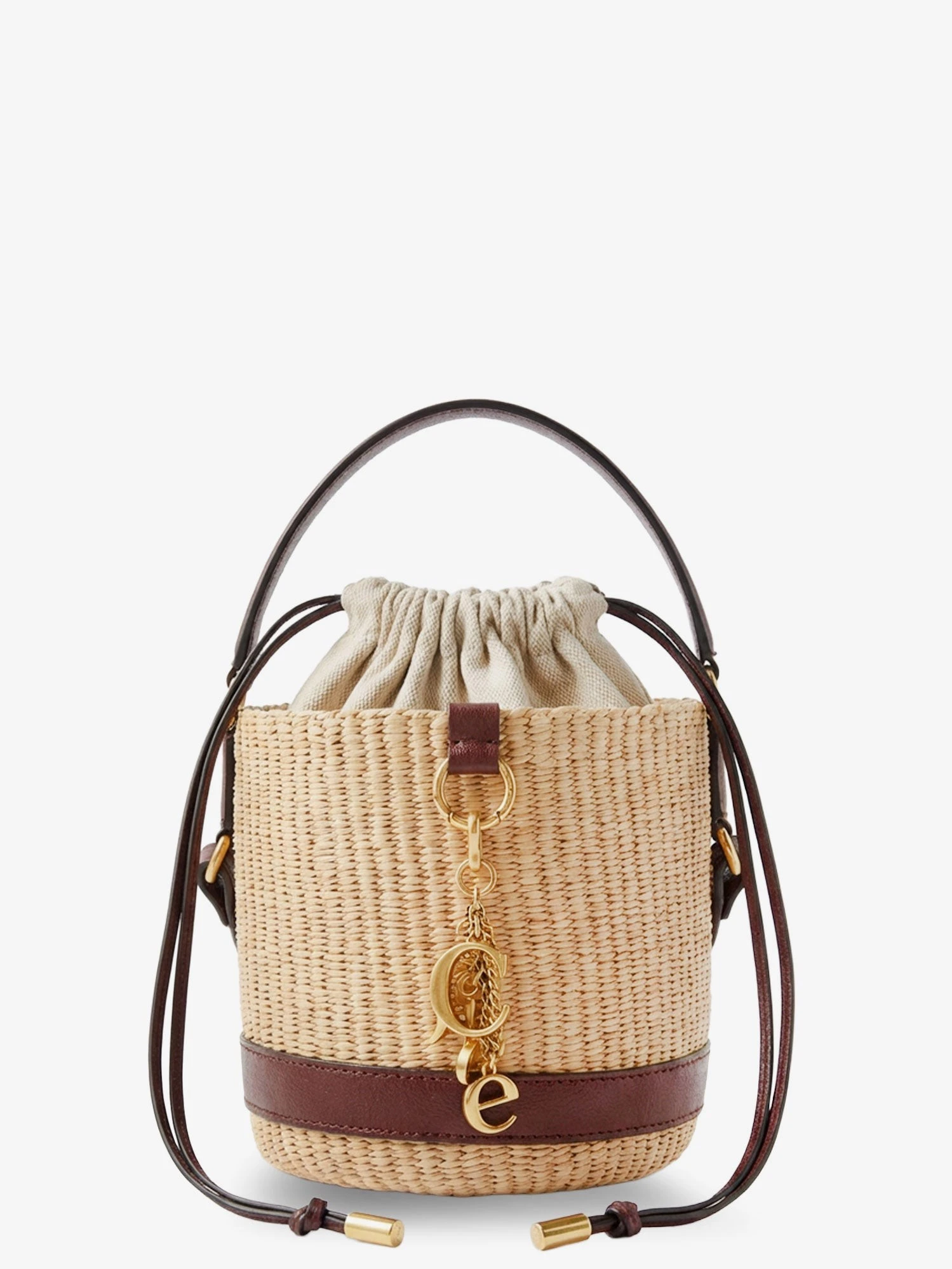 Chloé Charms natural fibers bucket bag.webp