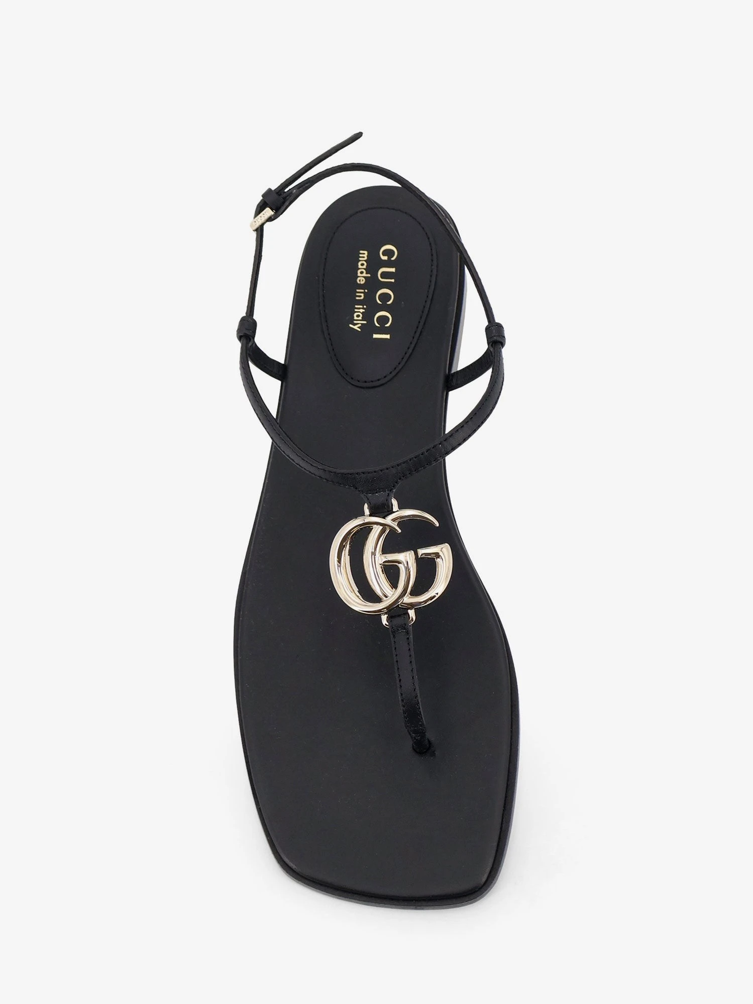 Lifford leather sandals with metal GG logo.webp