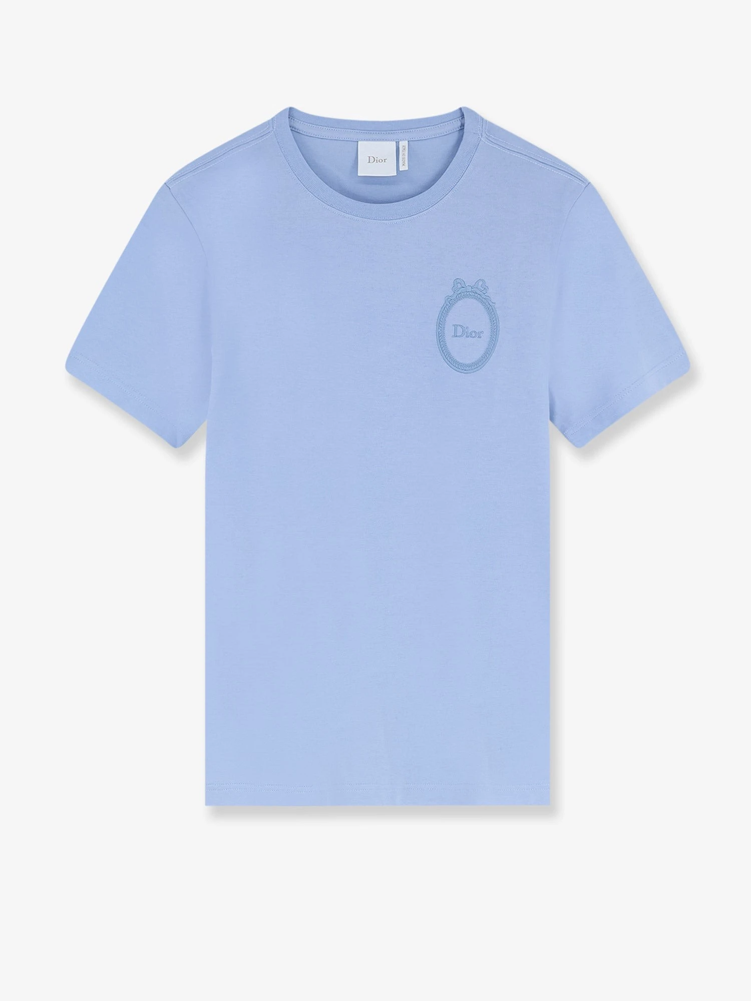 Cotton T-shirt with Dior Medallion embroidery.webp