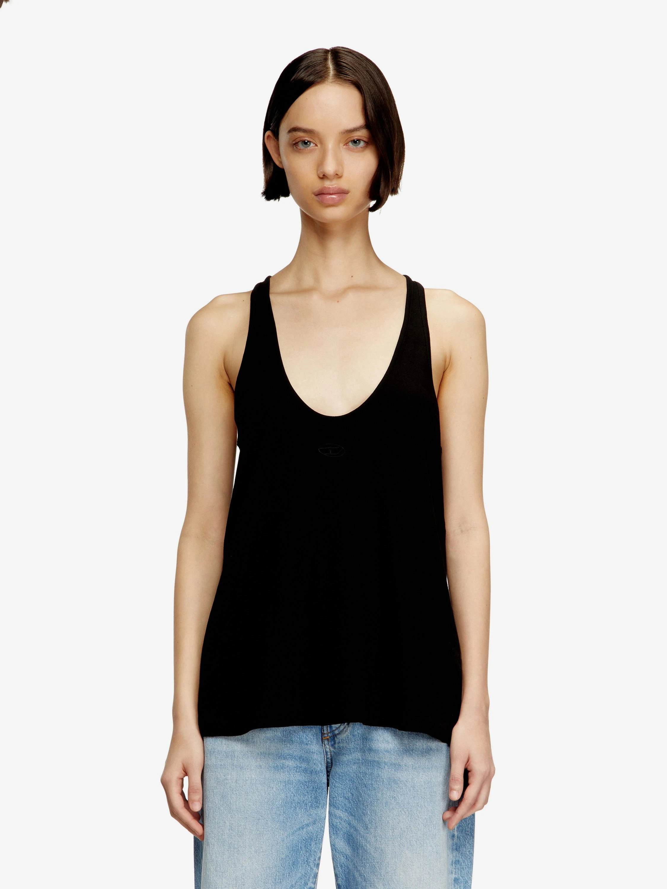 Ribbed cotton tank top.webp