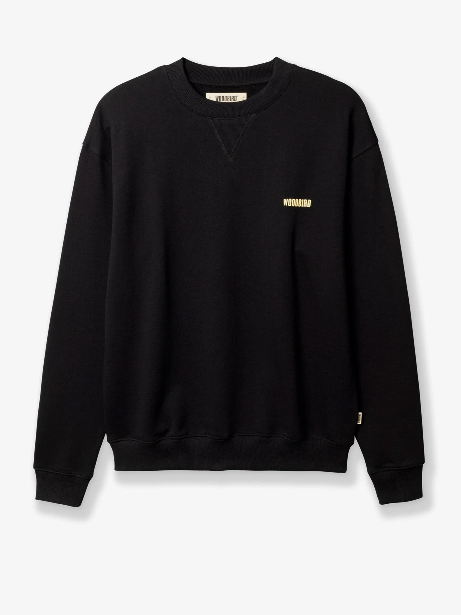 Cotton sweater with front logo print.webp