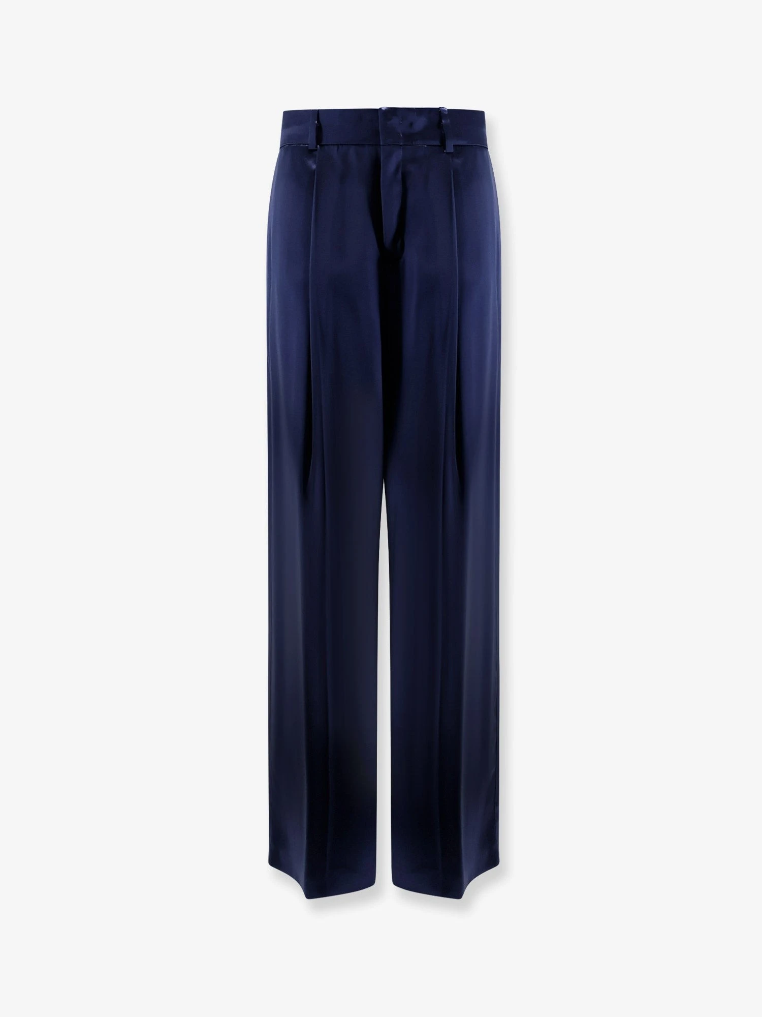 Satin trousers with pinces.webp