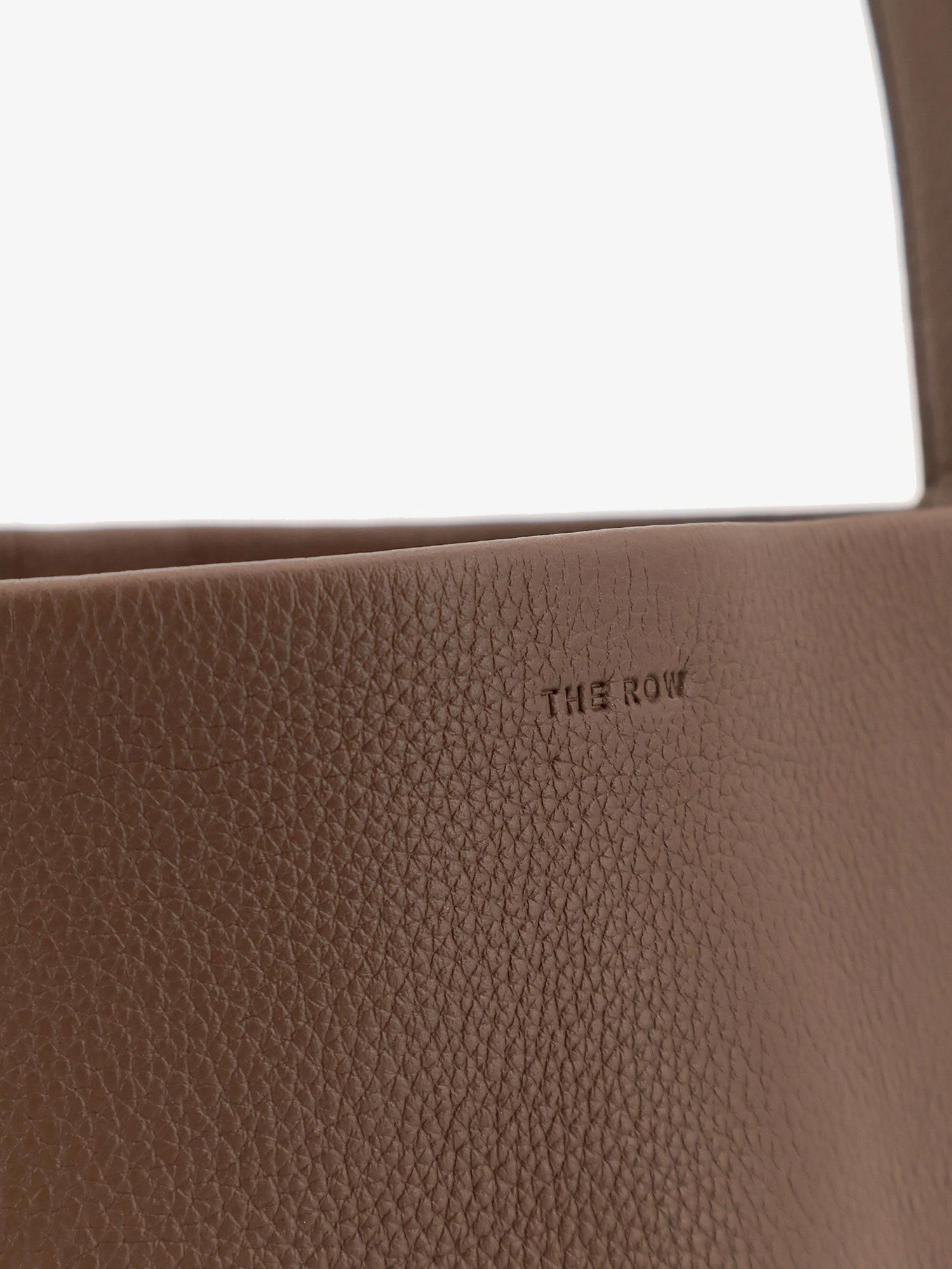 Small N/S Park Tote hammered leather bucket bag.webp