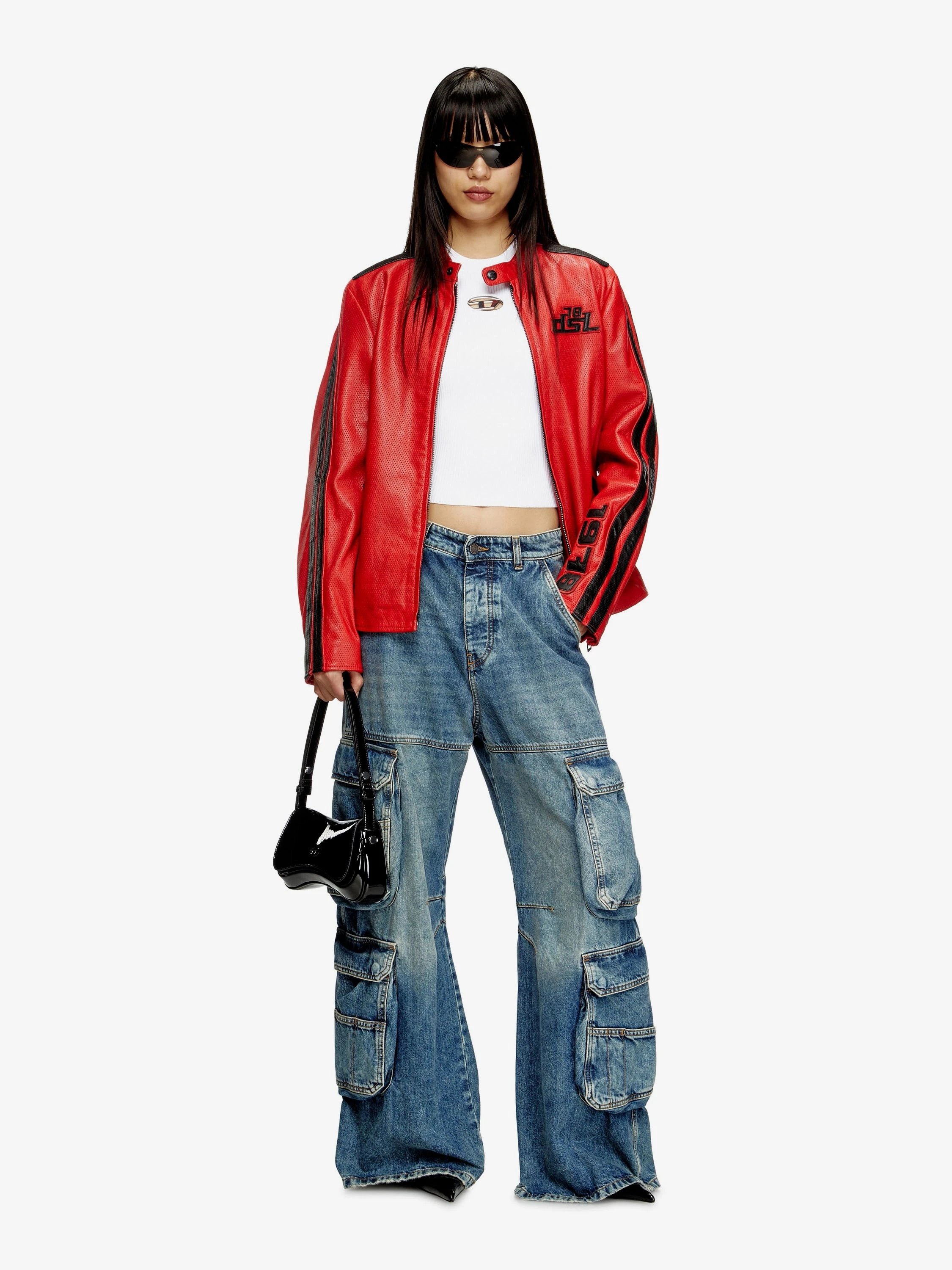 Play Clutch shiny leather shoulder bag.webp