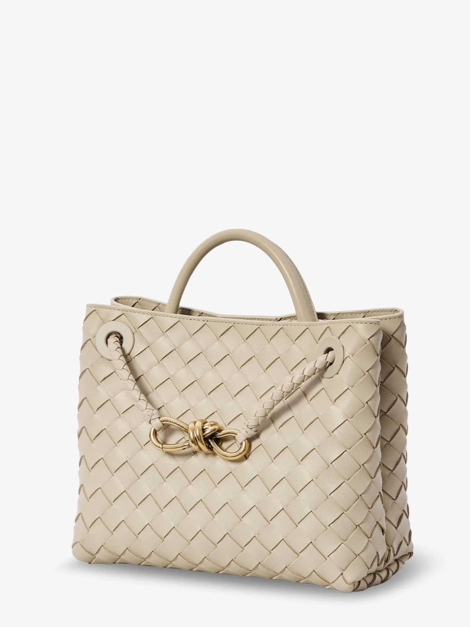 Andiamo leather shoulder bag with Intrecciato motif.webp