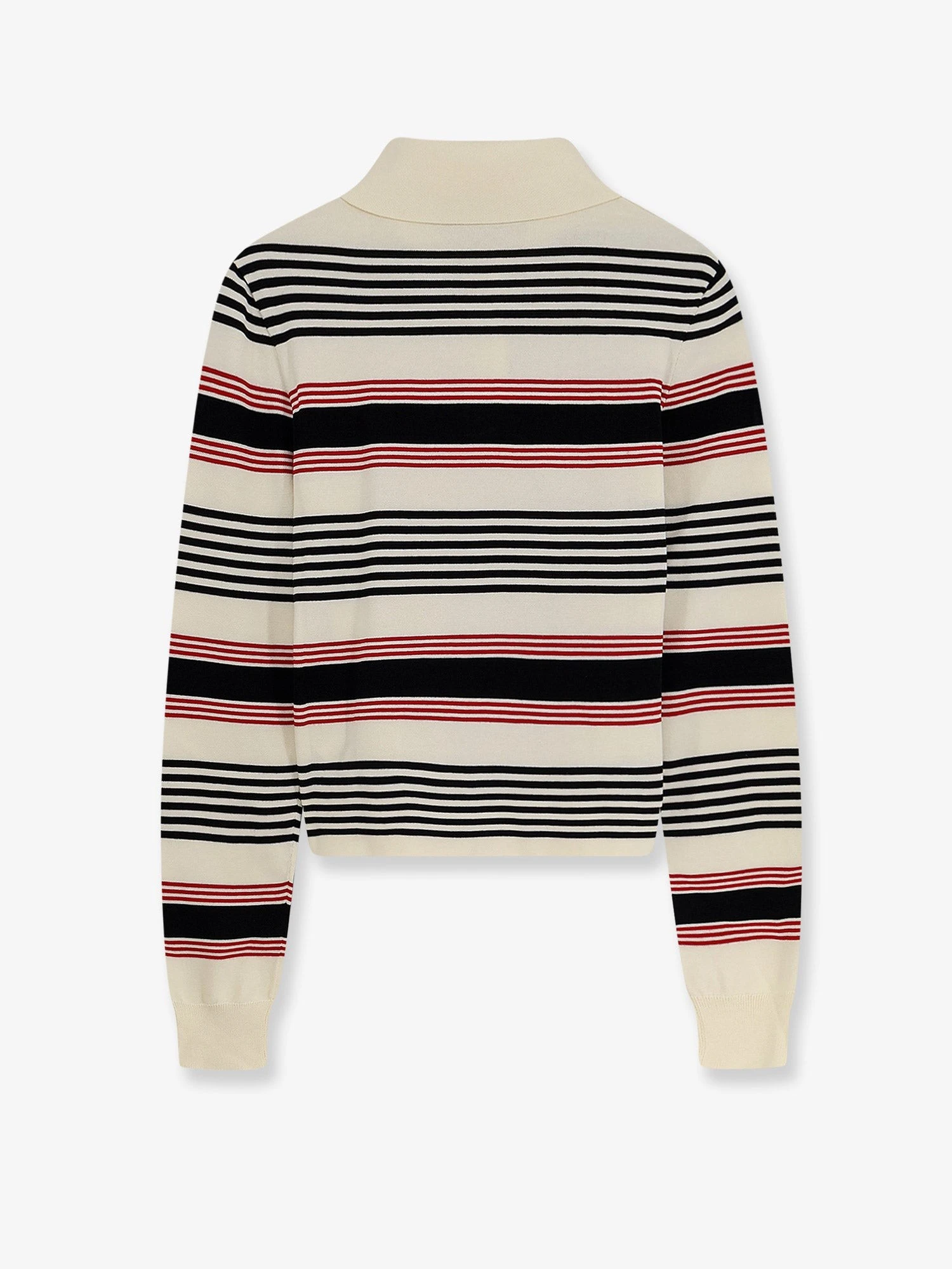 Striped cotton polo sweater.webp