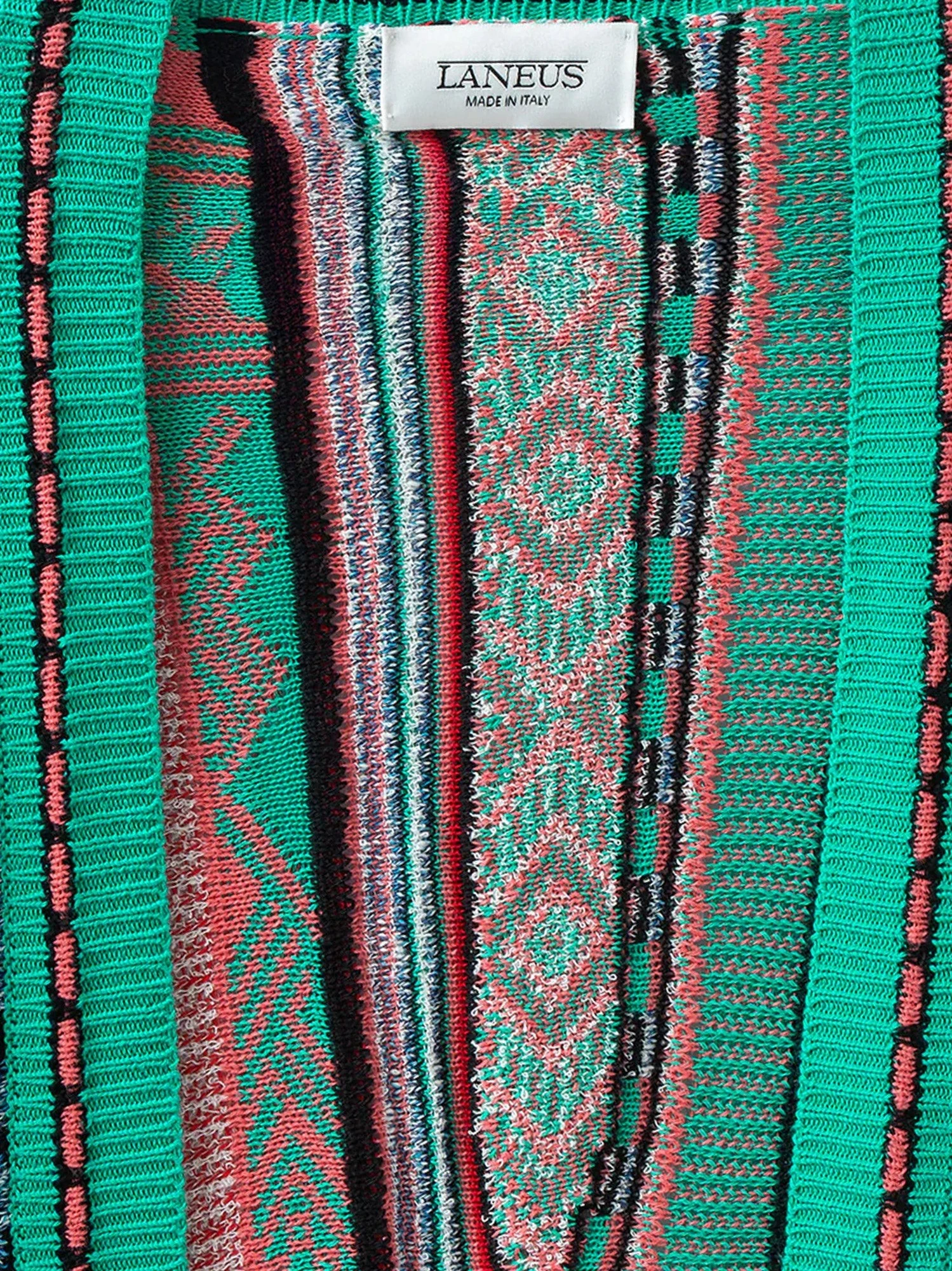 Multicolor jacquard cotton cardigan.webp