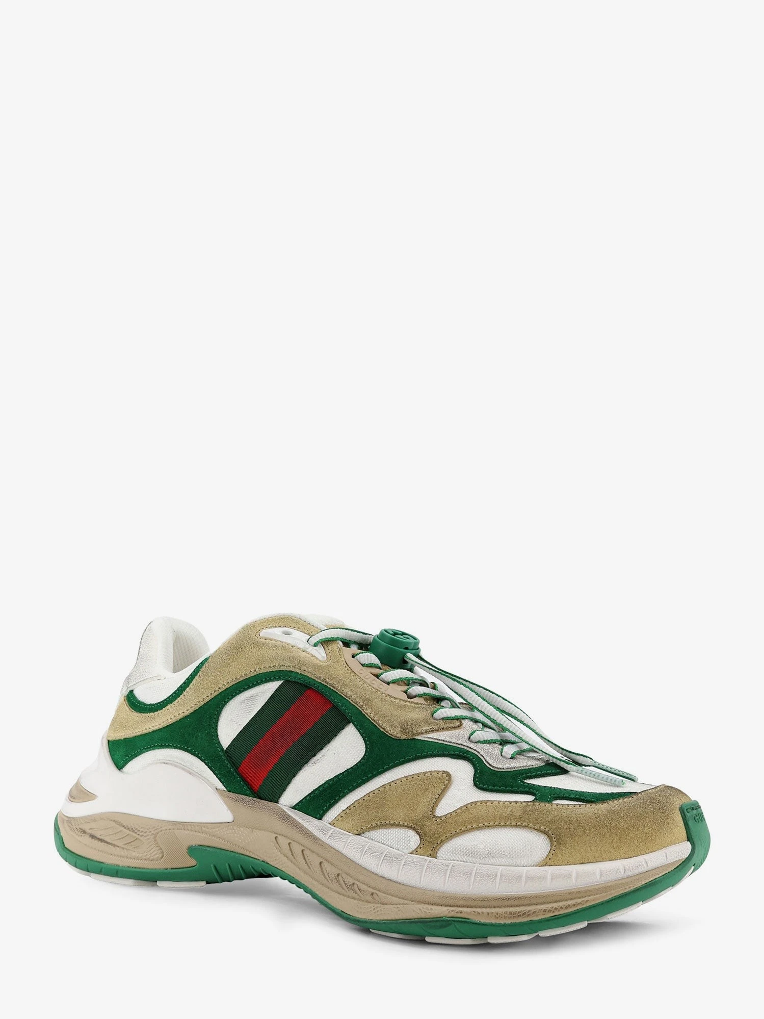 Suede sneakers with side Web detail.webp