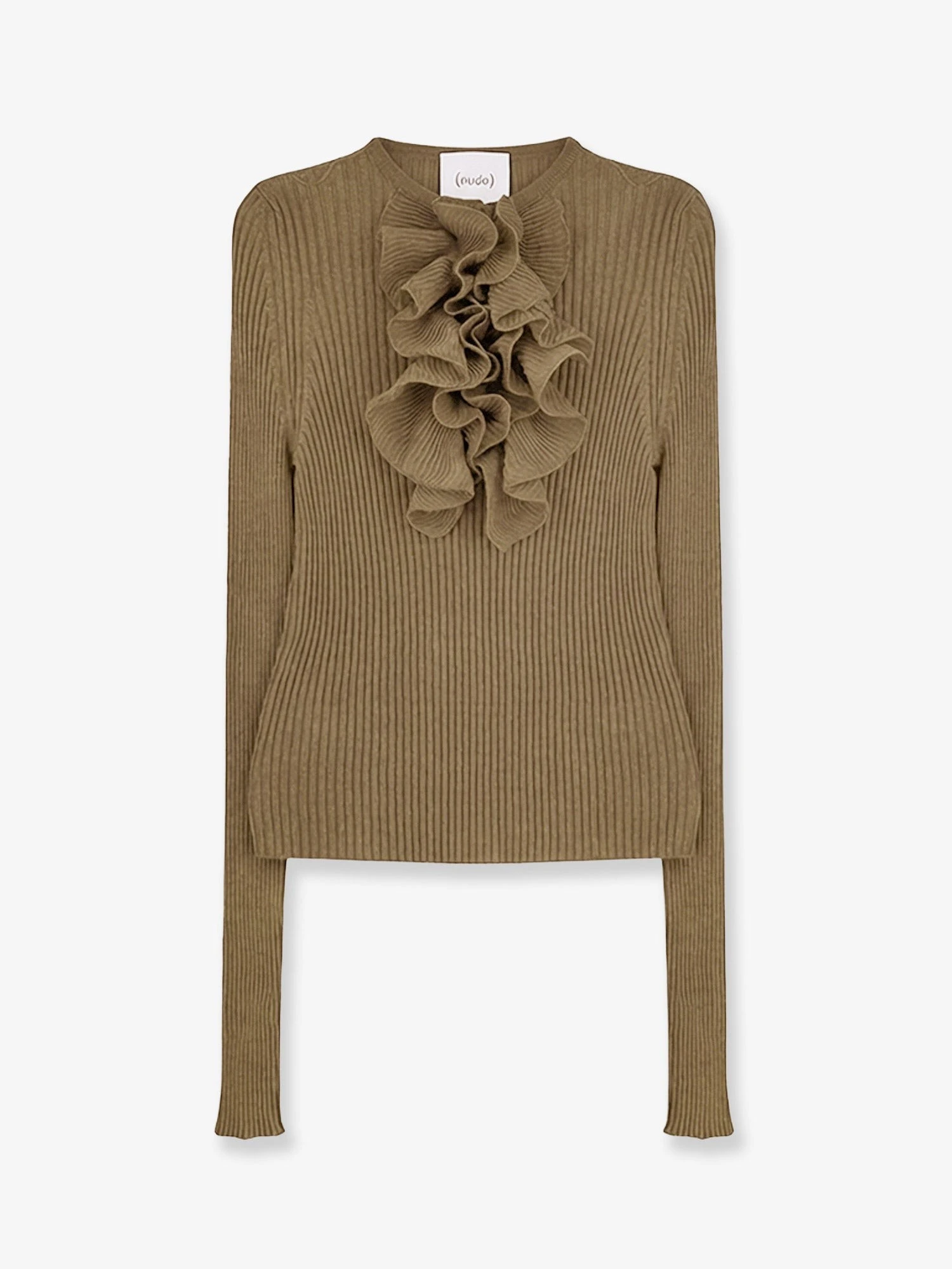 Ribbed cotton blend sweater.webp