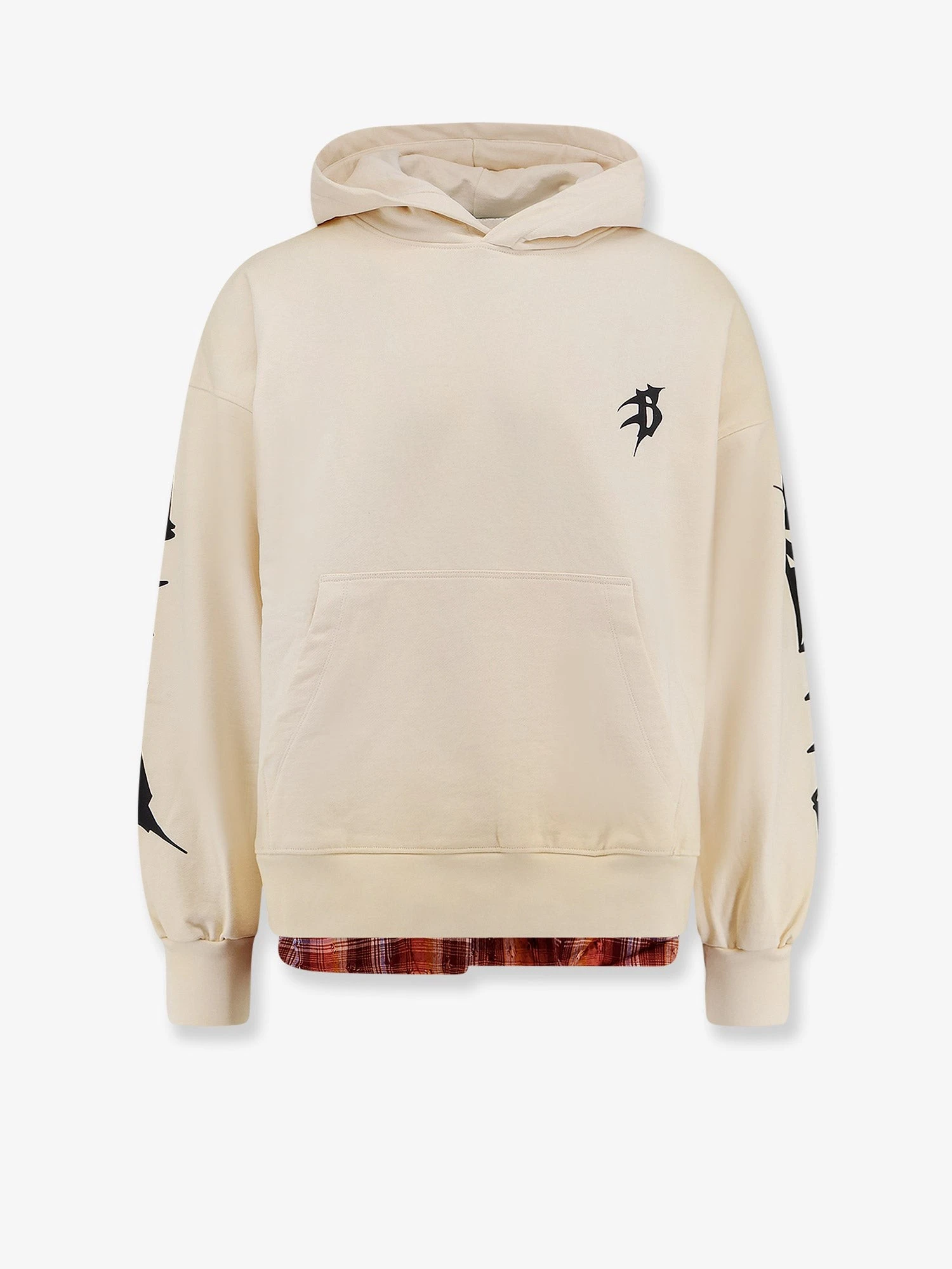 Cotton sweatshirt with logo print on the front.webp