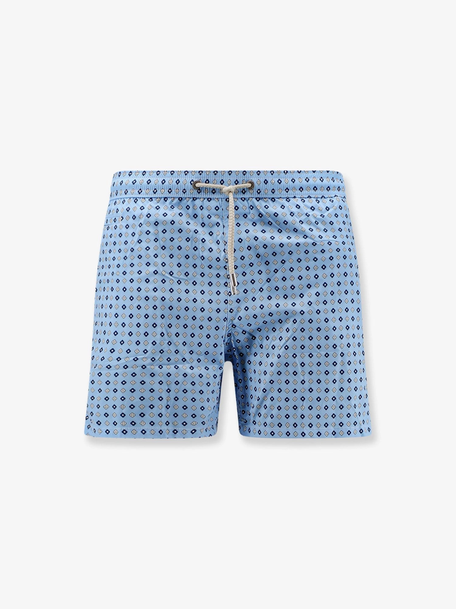 Nylon swim shorts with all-over micro-pattern.webp