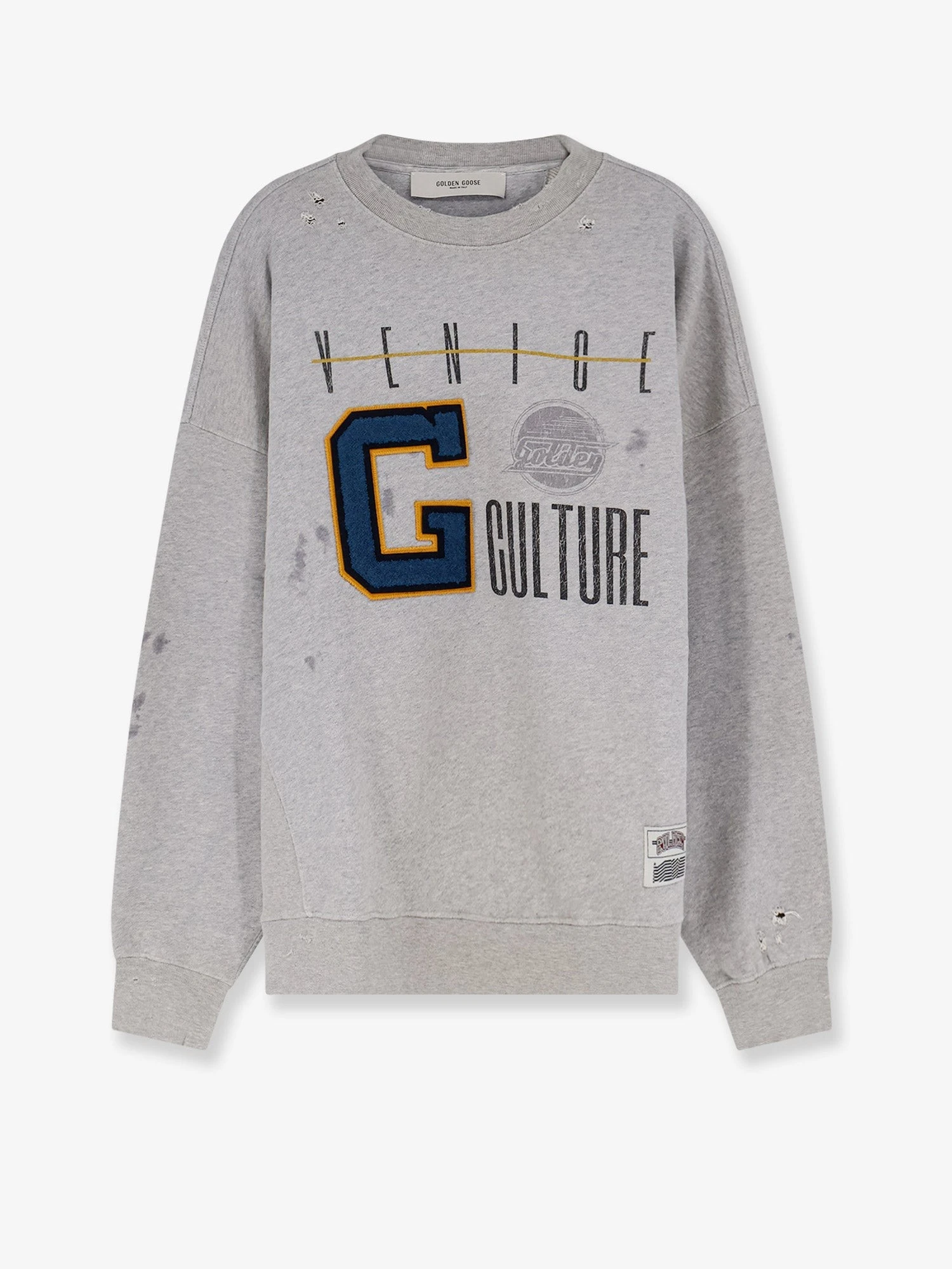 Cotton sweatshirt with print on the front.webp