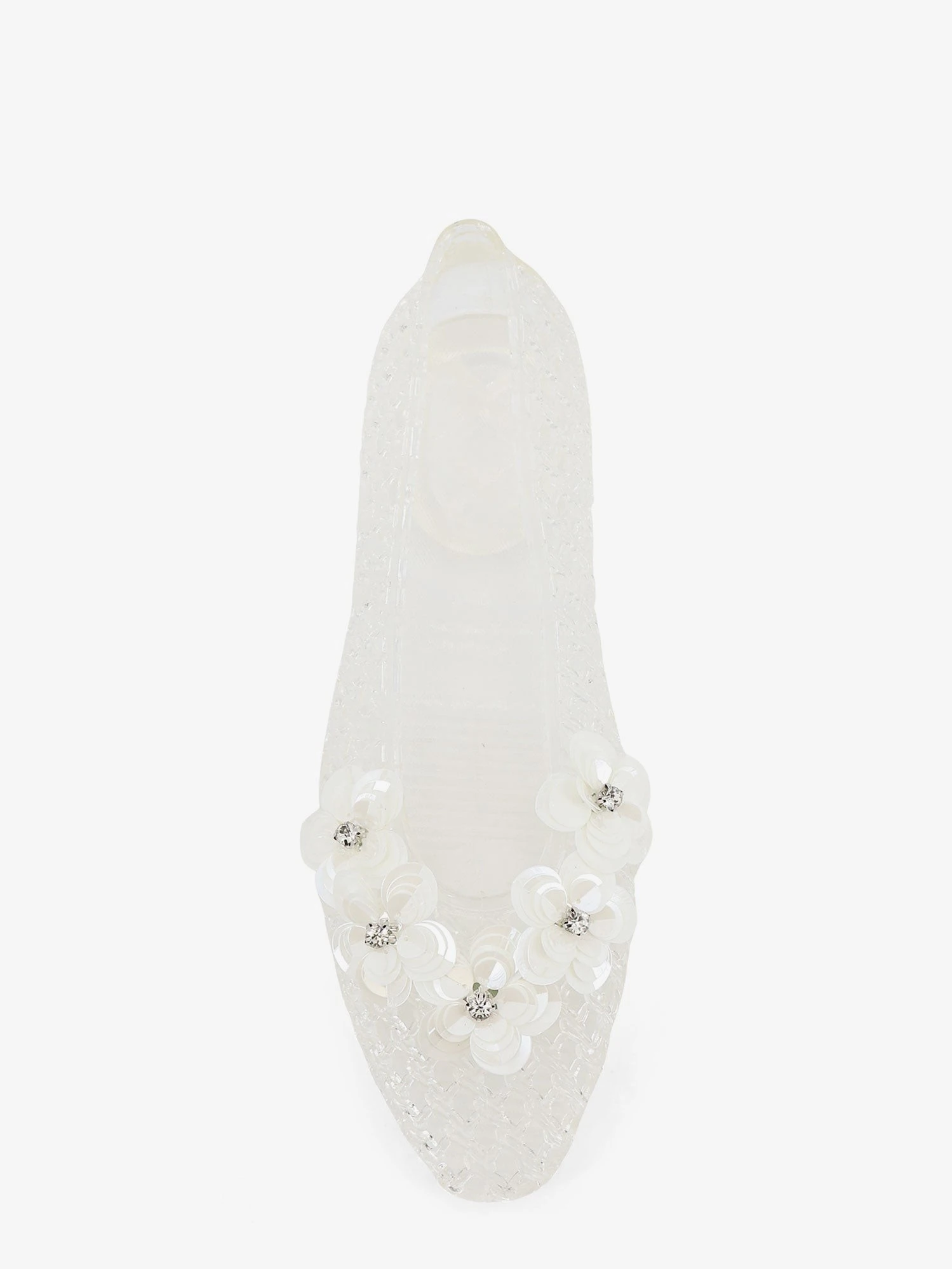 PVC ballerinas with beading on the front.webp
