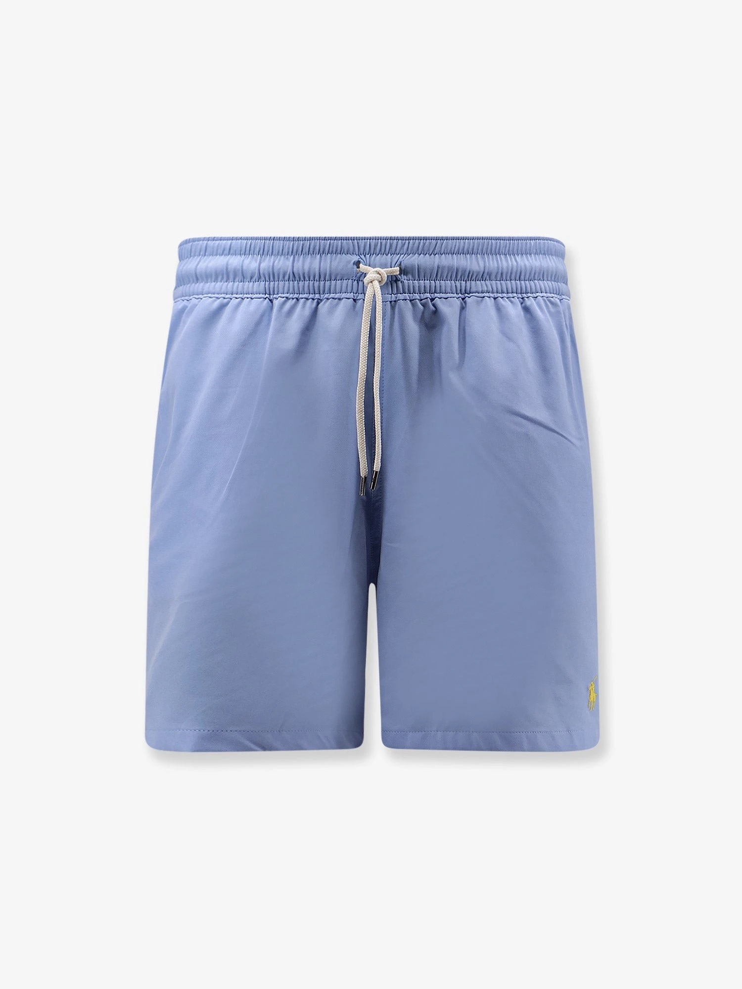 Nylon swim trunks with embroidered logo.webp