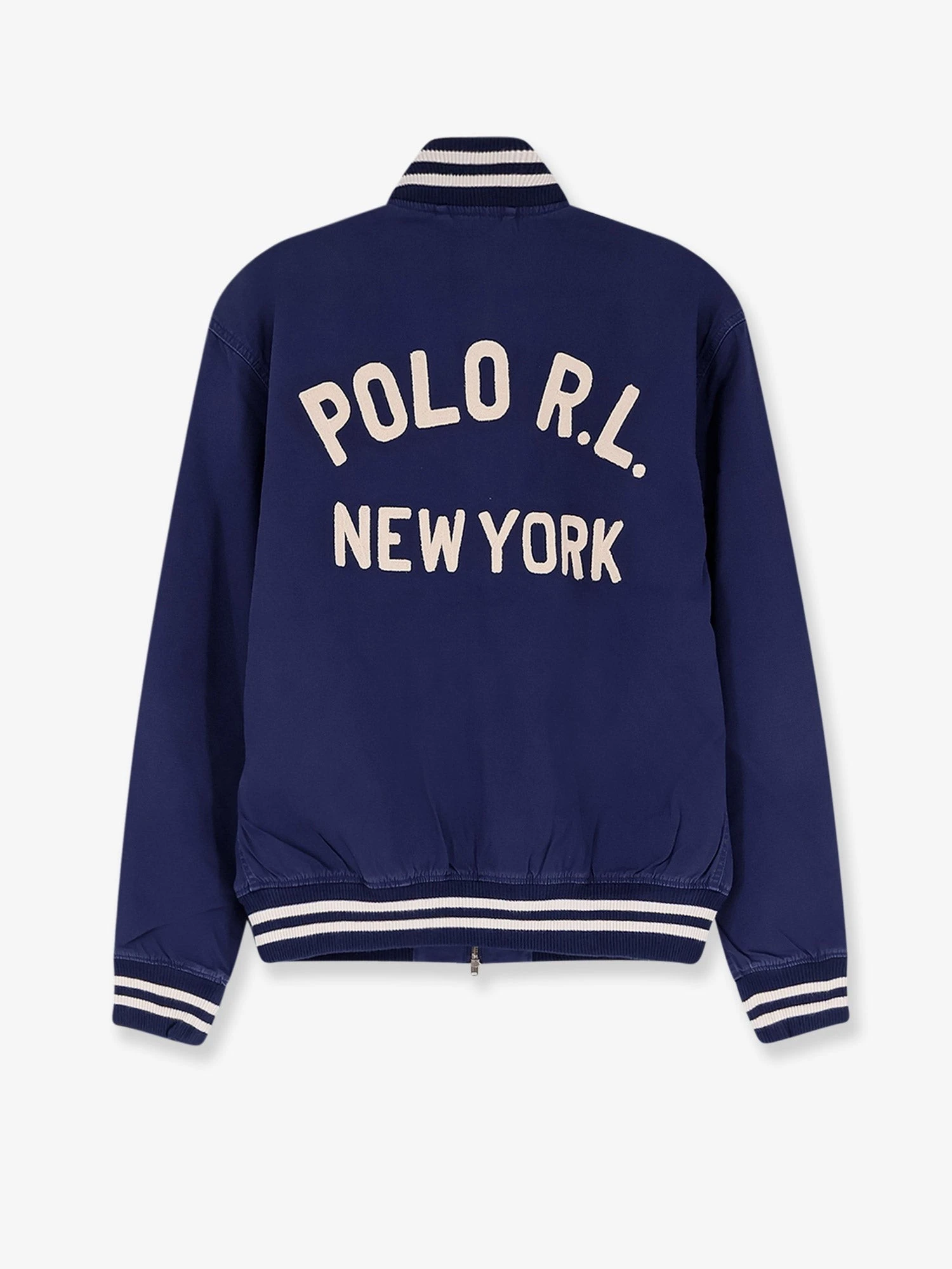 Cotton bomber con patch Logo.webp