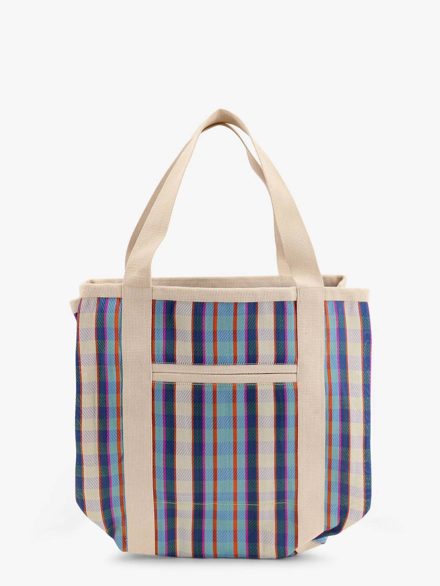 Darwen nylon shoulder bag with striped pattern.webp