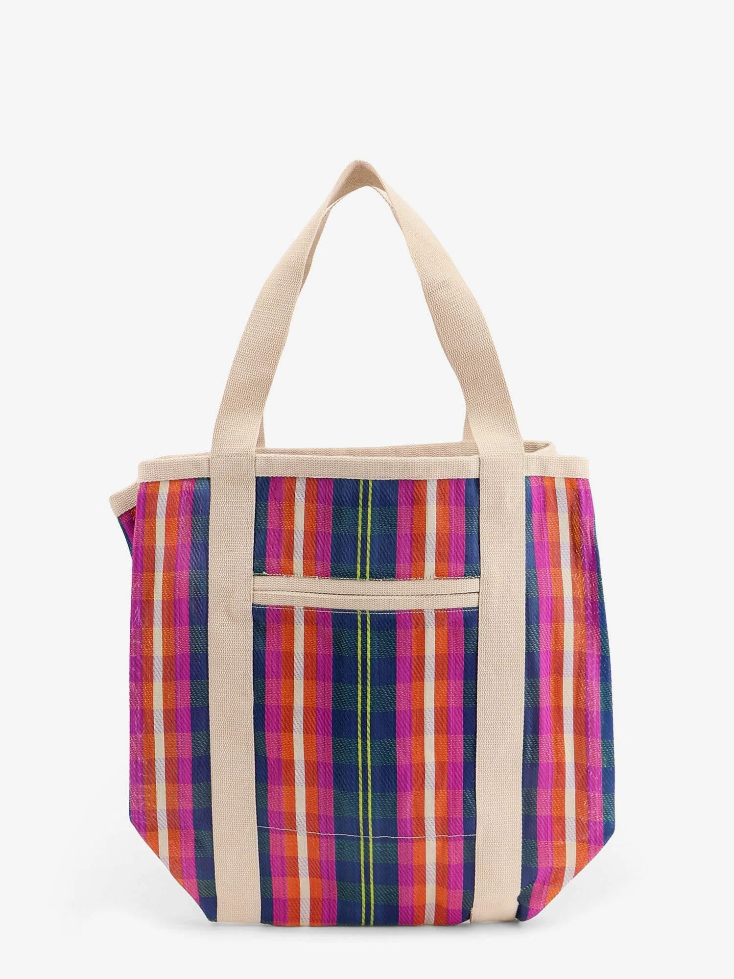 Darwen nylon shoulder bag with striped pattern.webp