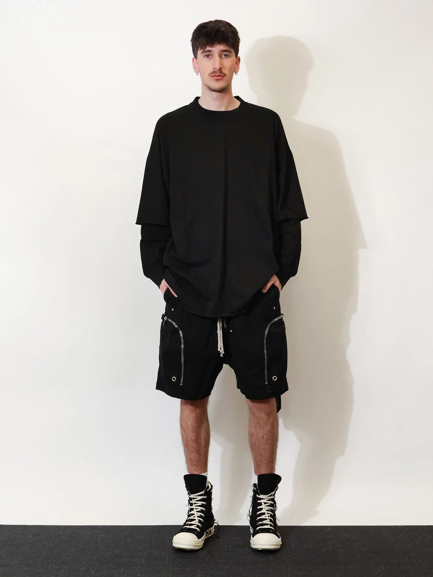 Denim cargo Bermuda shorts.webp