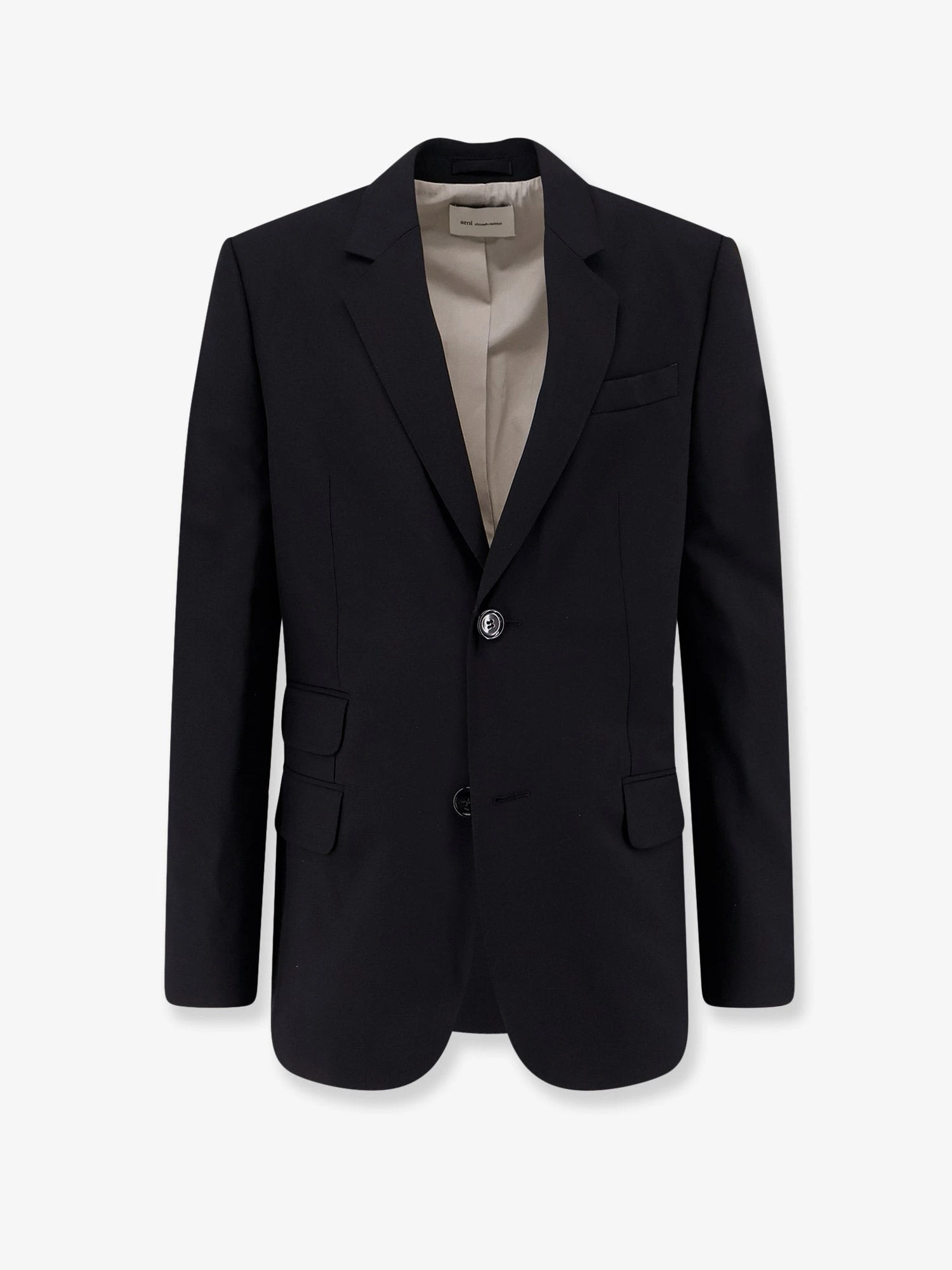 Single-breasted virgin wool blazer.webp