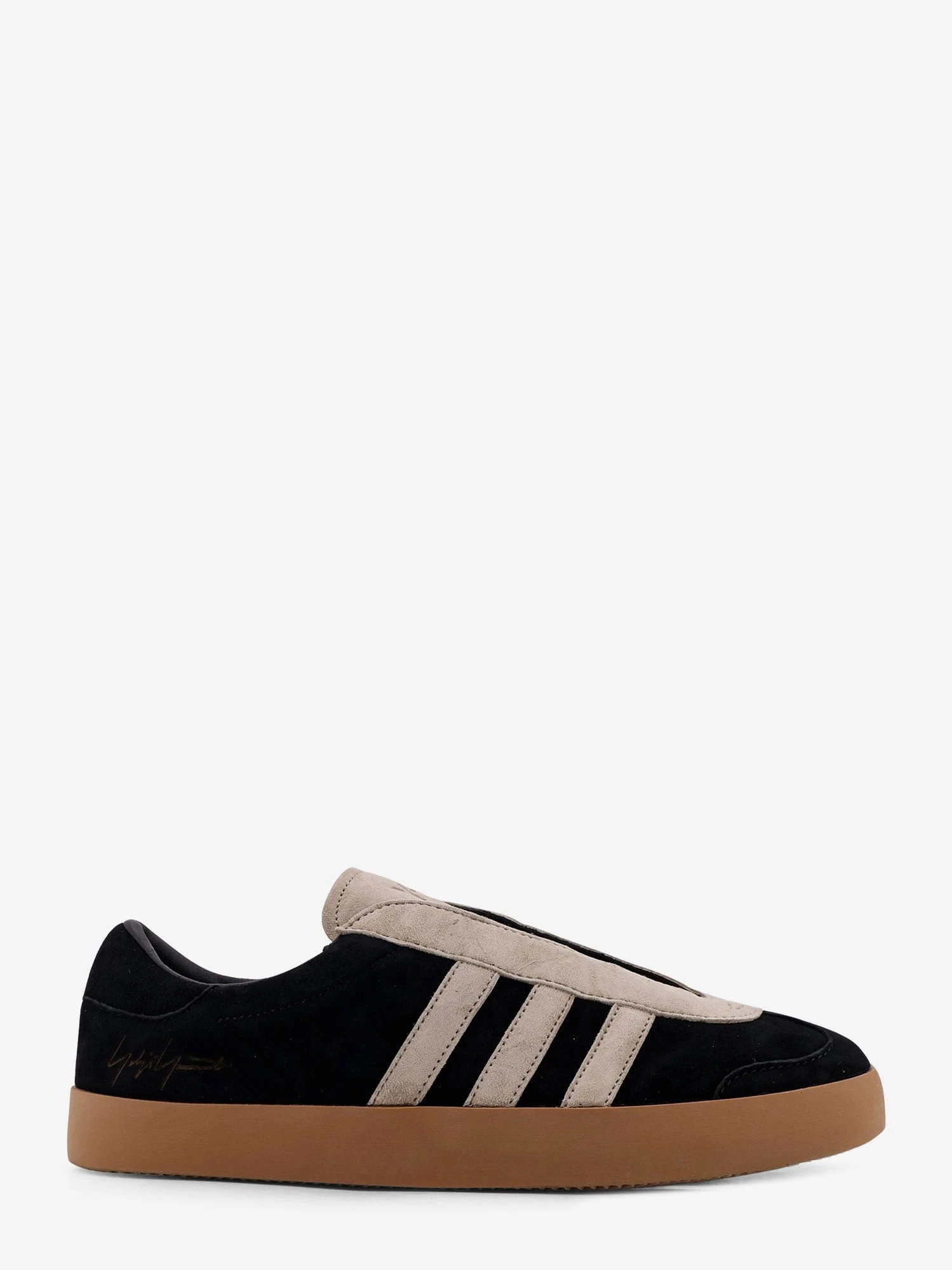Y-3 Gazelle suede sneakers with engraved logo on the side.webp