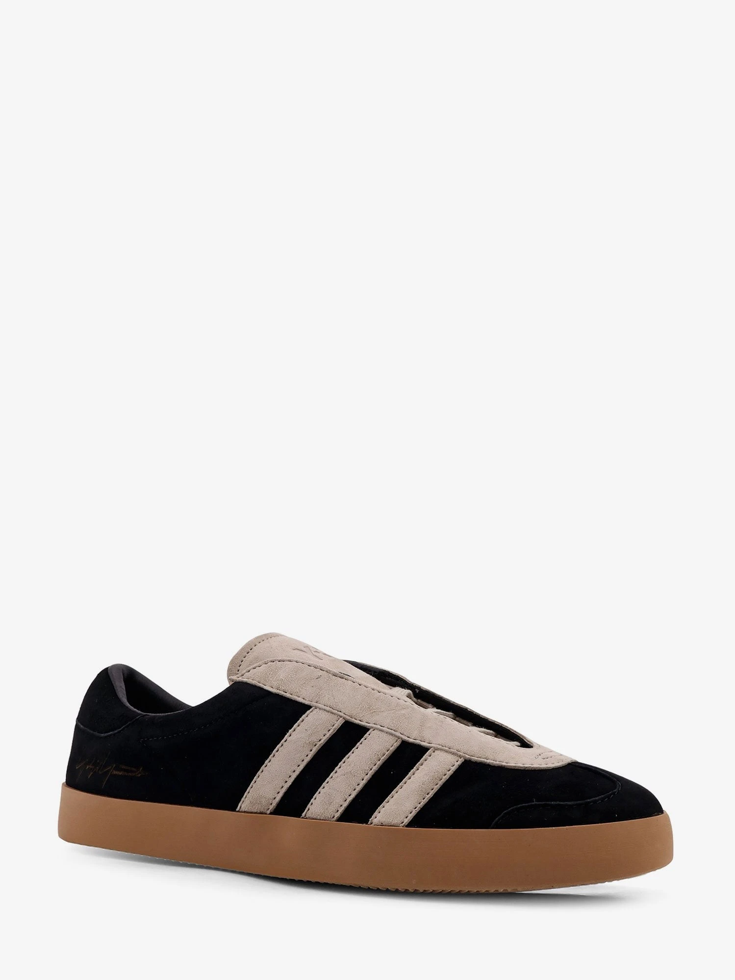 Y-3 Gazelle suede sneakers with engraved logo on the side.webp