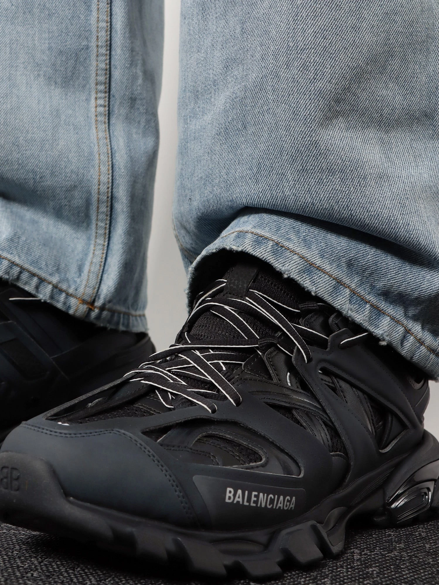 Track nylon and mesh sneakers.webp