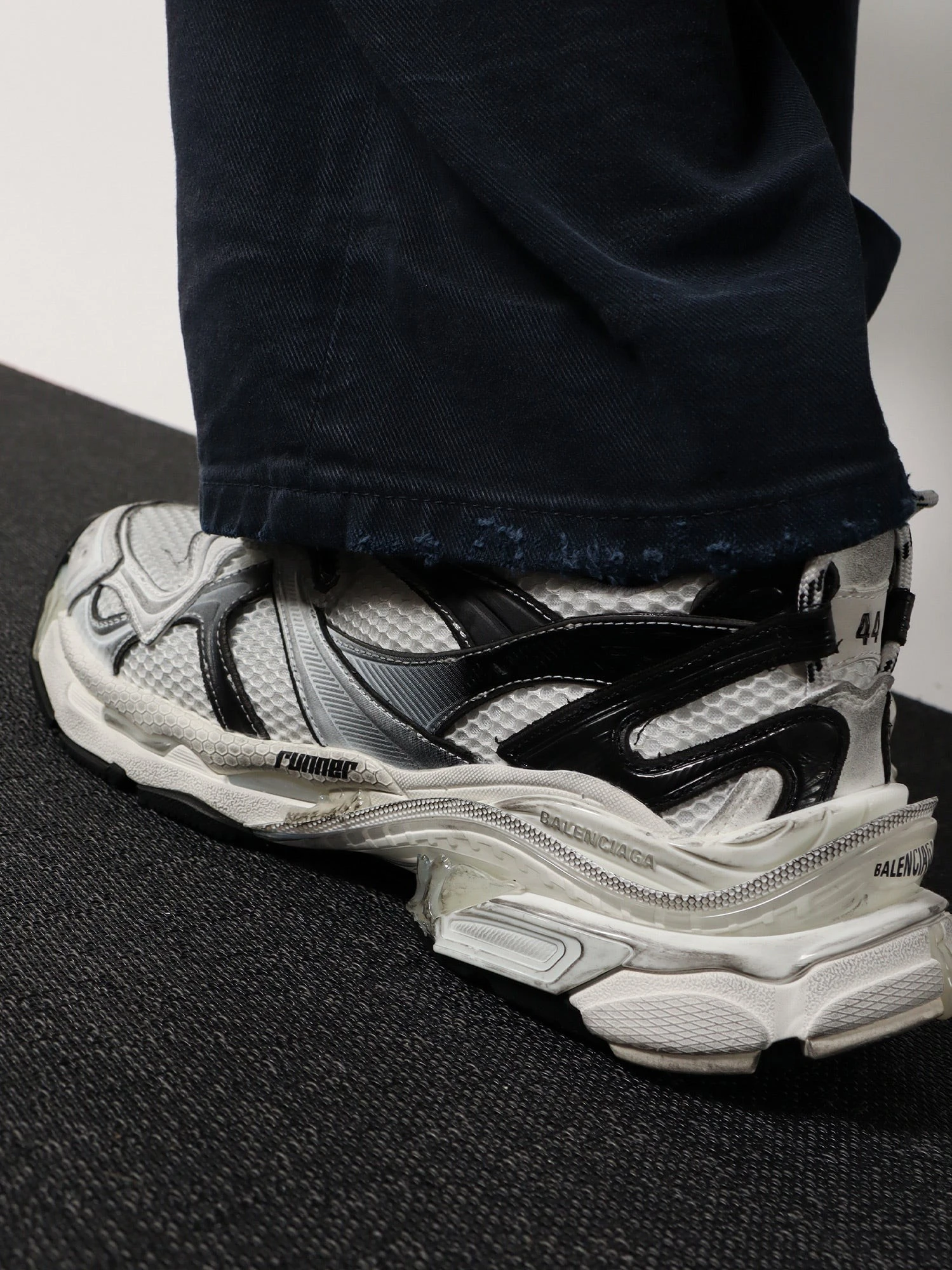 Mesh and nylon Runner 2 sneakers.webp