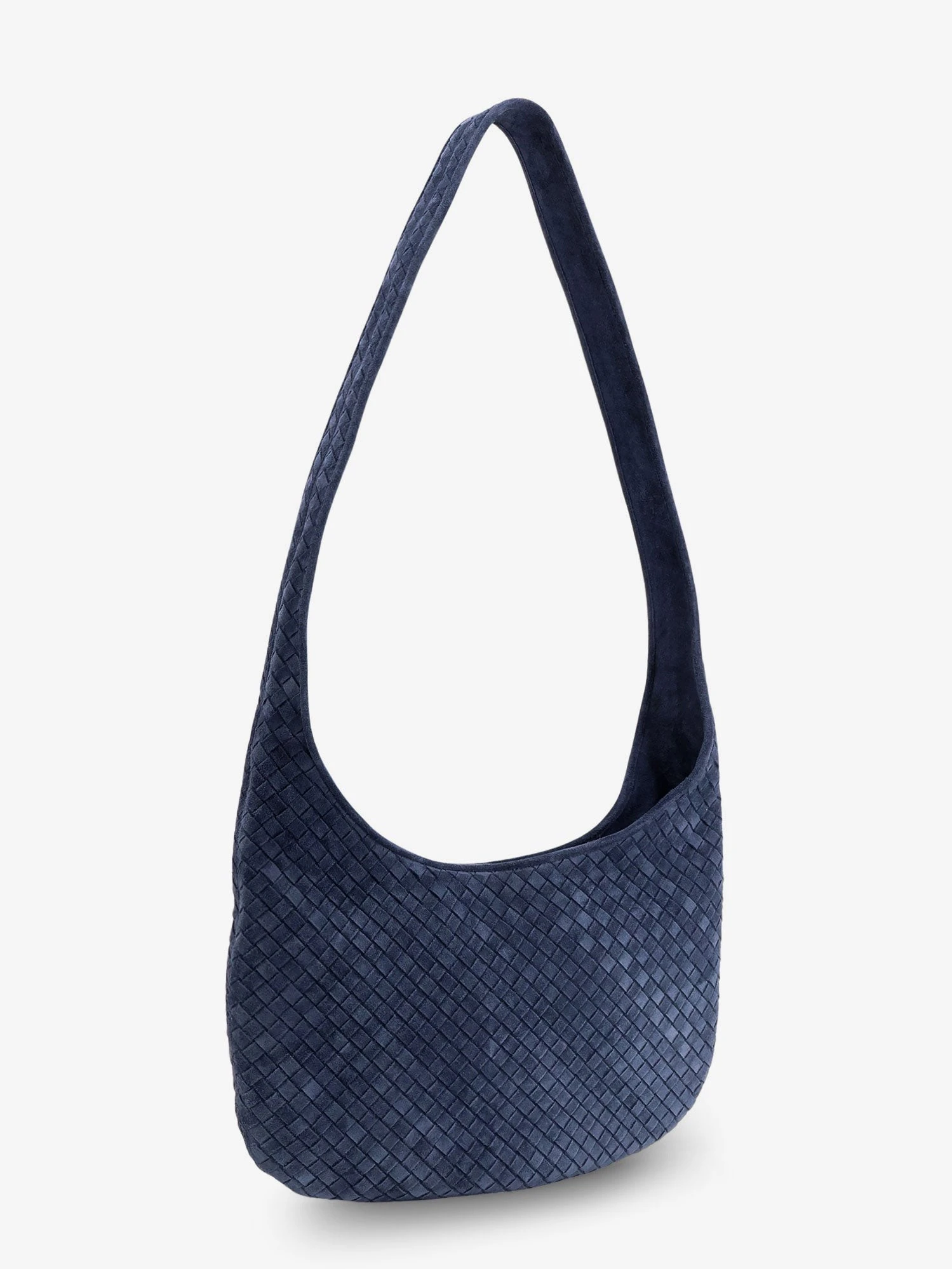 Veneto suede crossbody bag with Intrecciato motif.webp