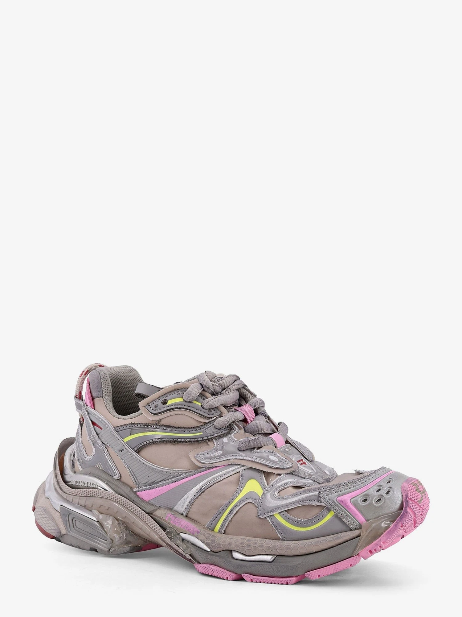 Runner 2 nylon low-top sneakers with leather inserts.webp