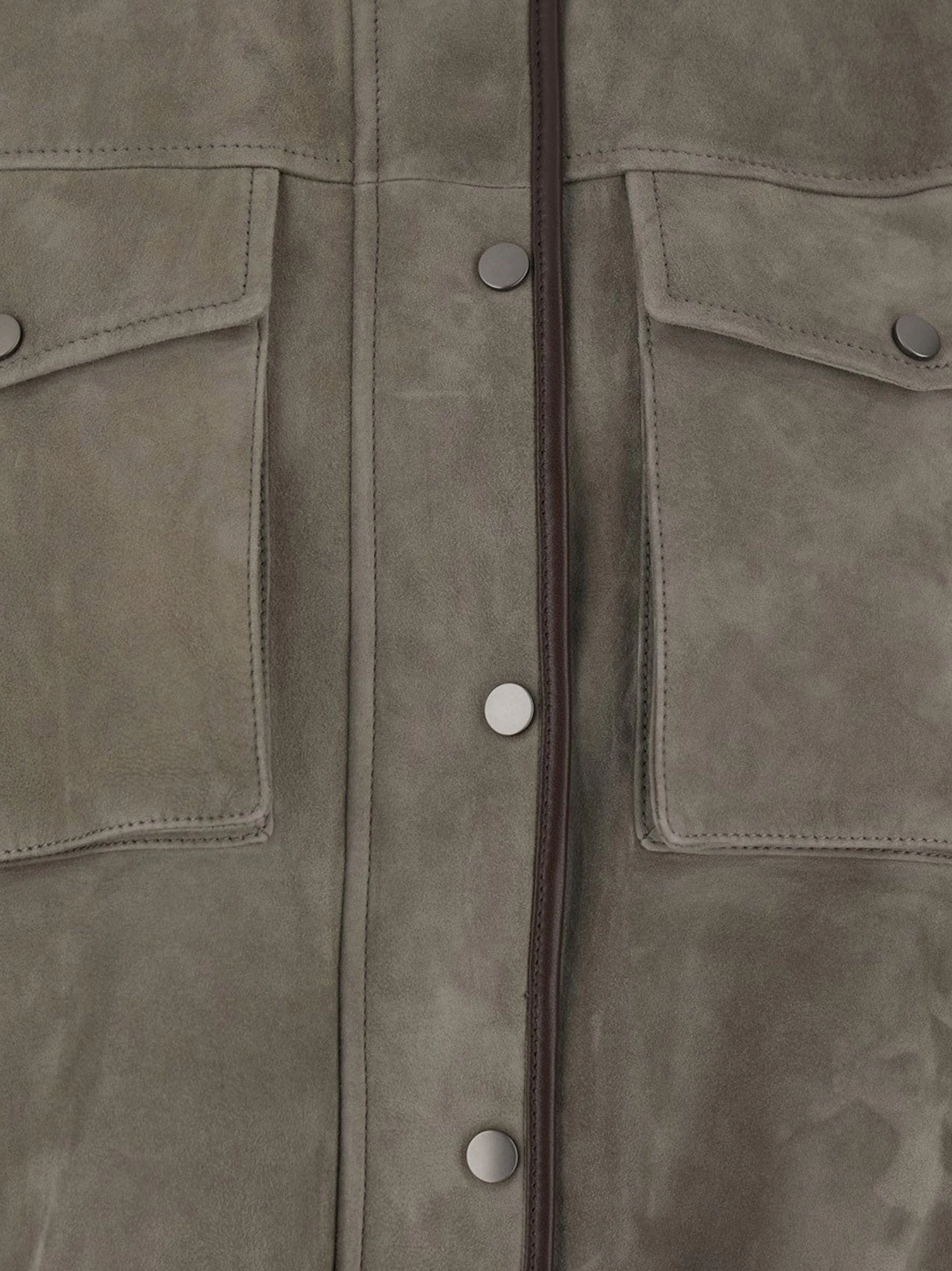 Suede Jacket with leather profiles.webp